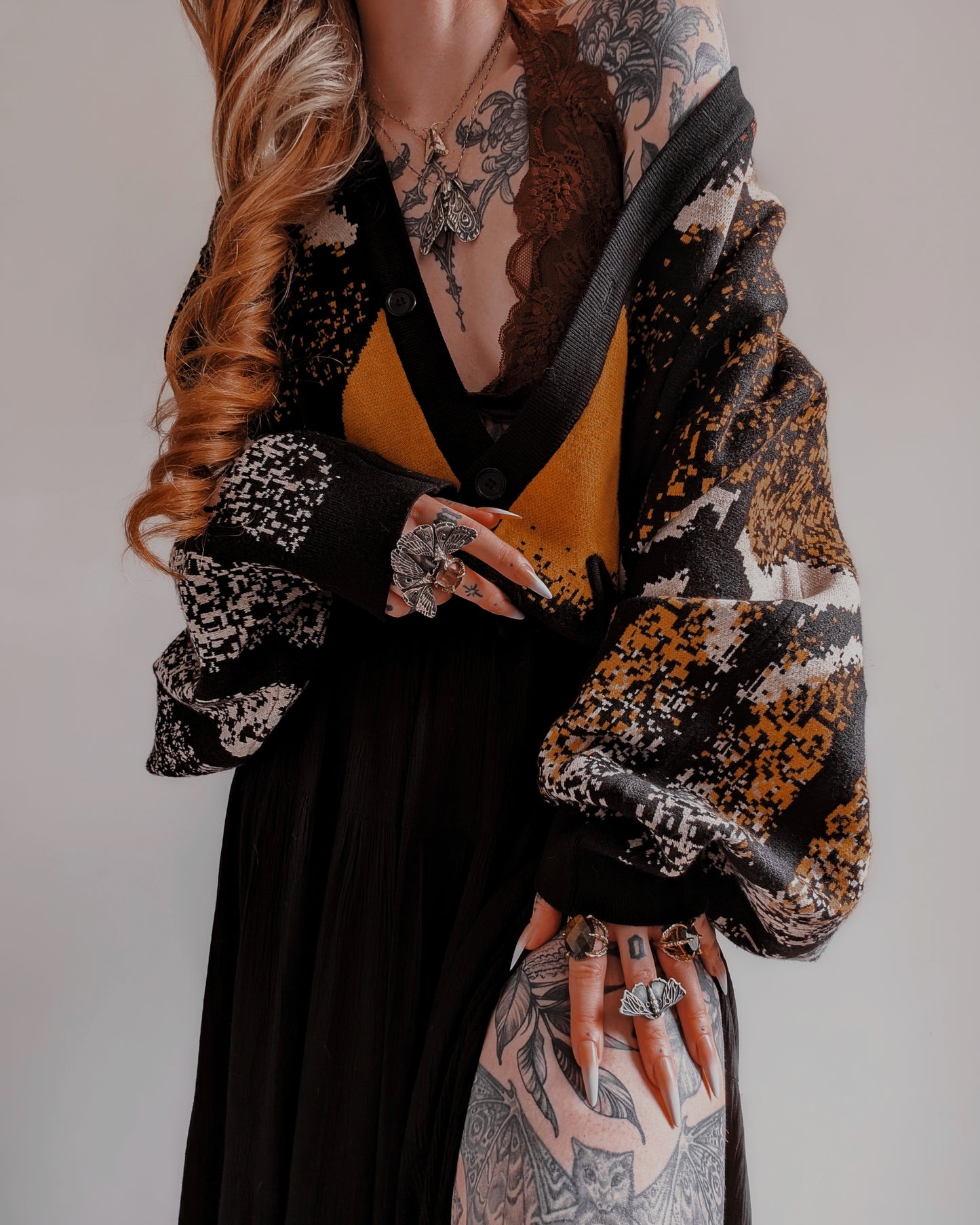 Death's Head Moth Cardigan