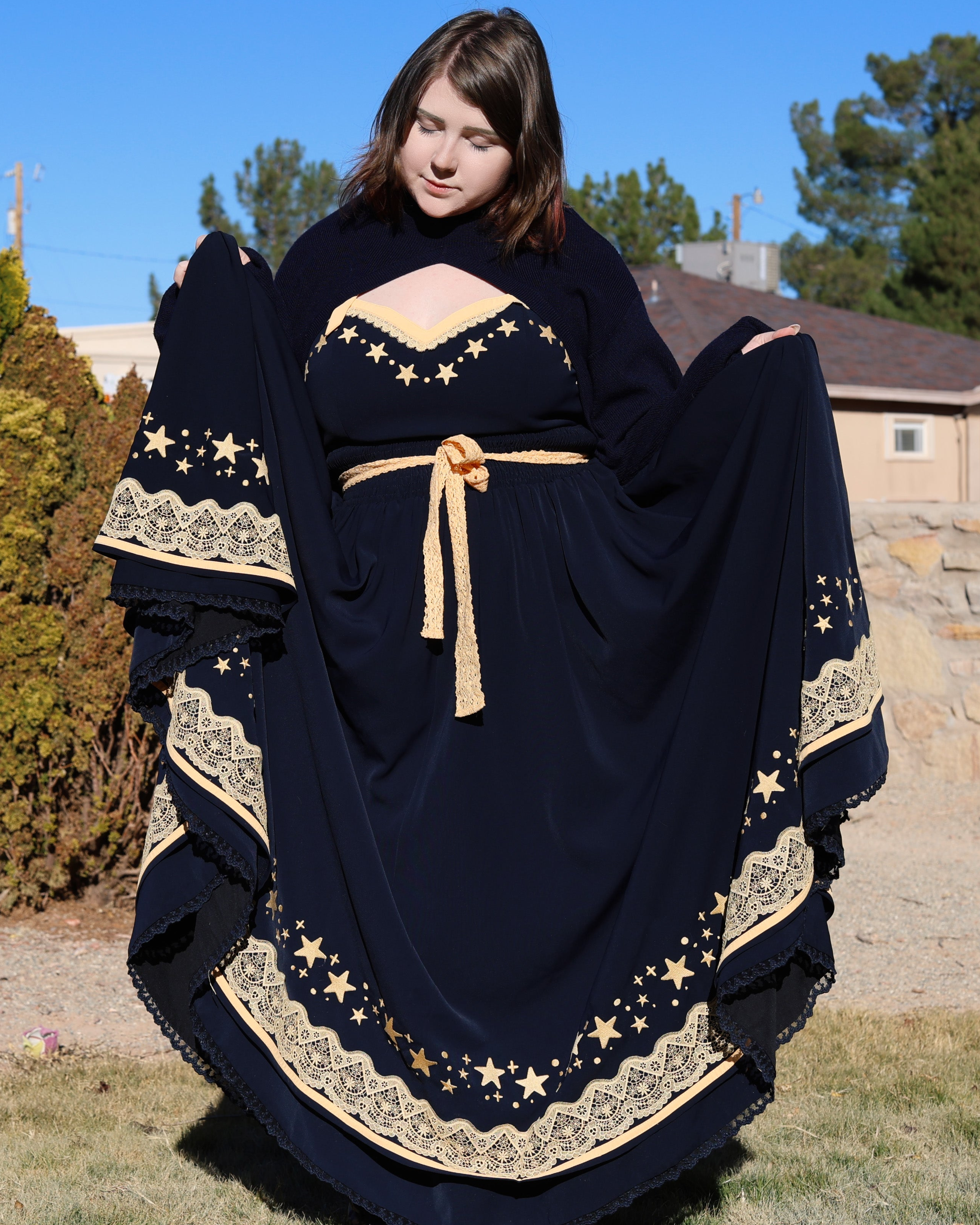 starry dress Starry Night Dress: Evening Elegance