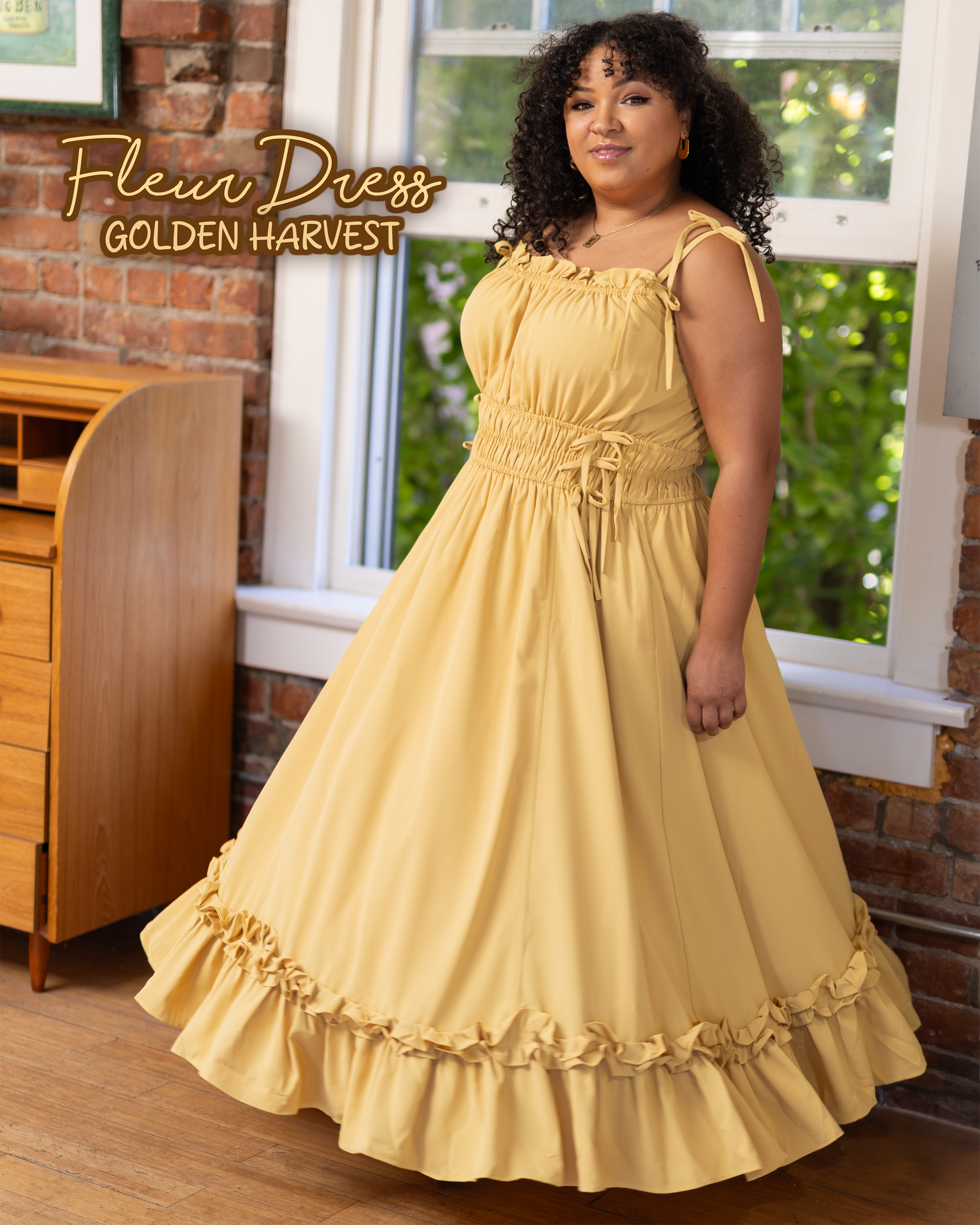 harvest gold dress 9478 Seng Couture