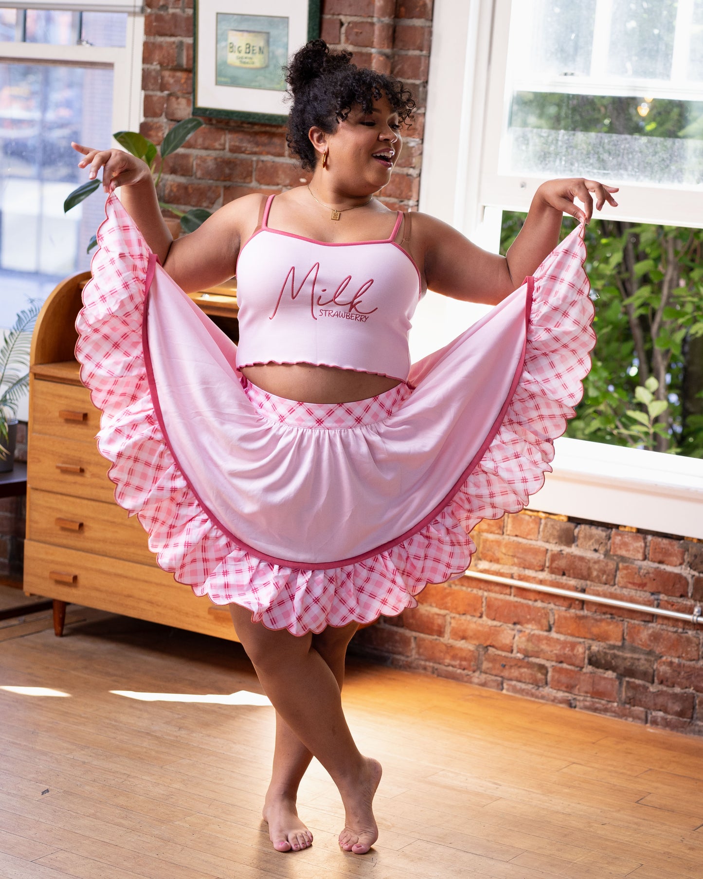 Strawberry Milk Skirt