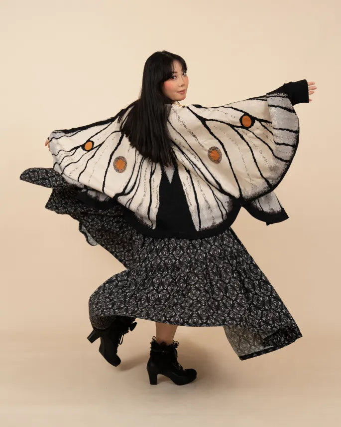 (Pre-Order) Ghostly Silk Moth Cardigan