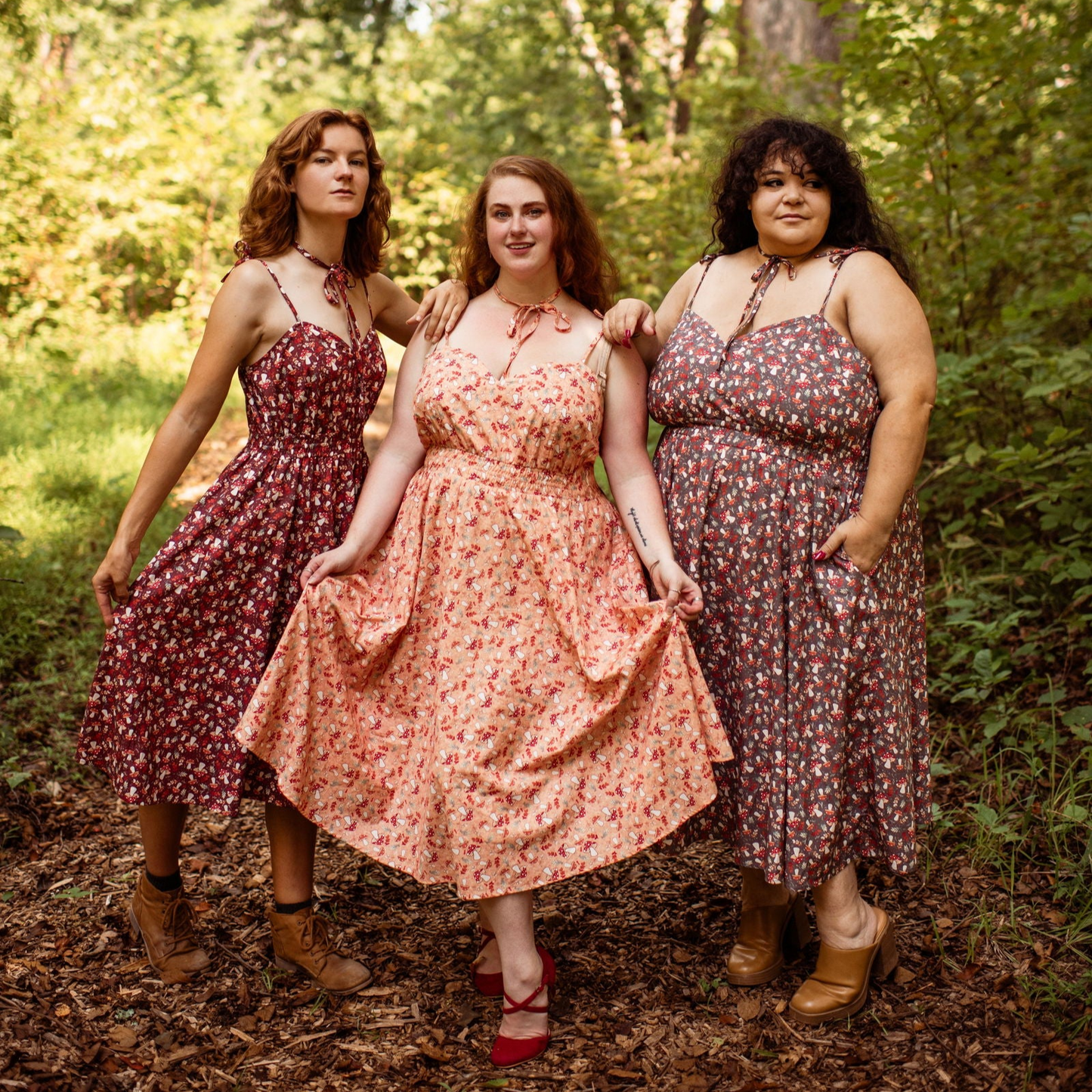 Mushroom Picnic Dress