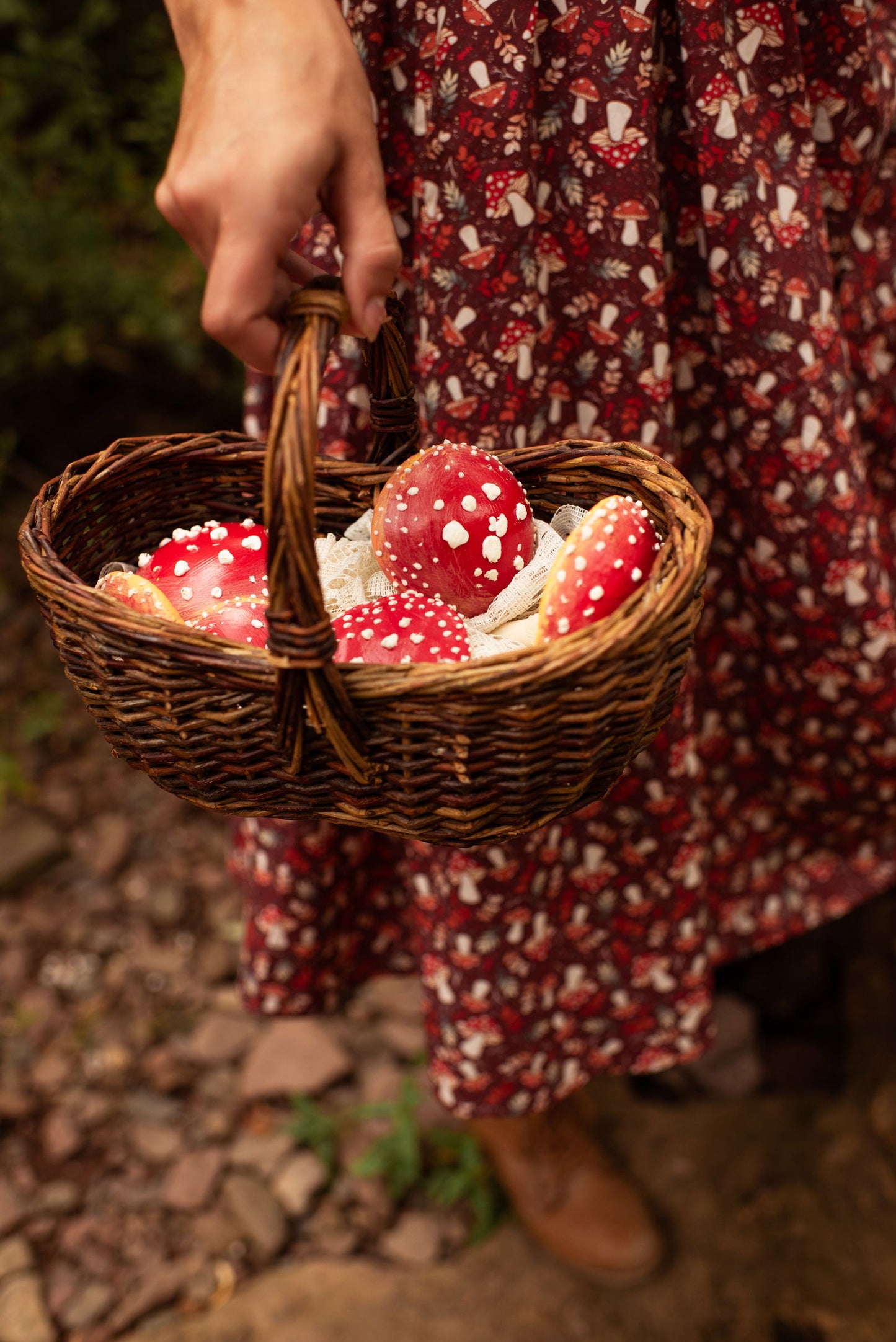 (Interest Check) Mushroom Picnic Dress (Coming September 15th) - Mochipan