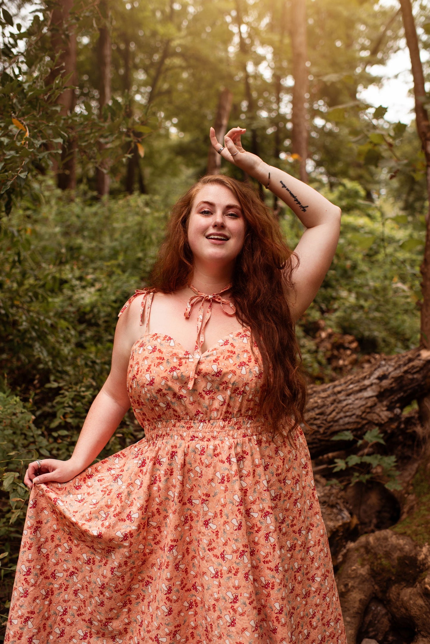 (Interest Check) Mushroom Picnic Dress (Coming September 15th) - Mochipan