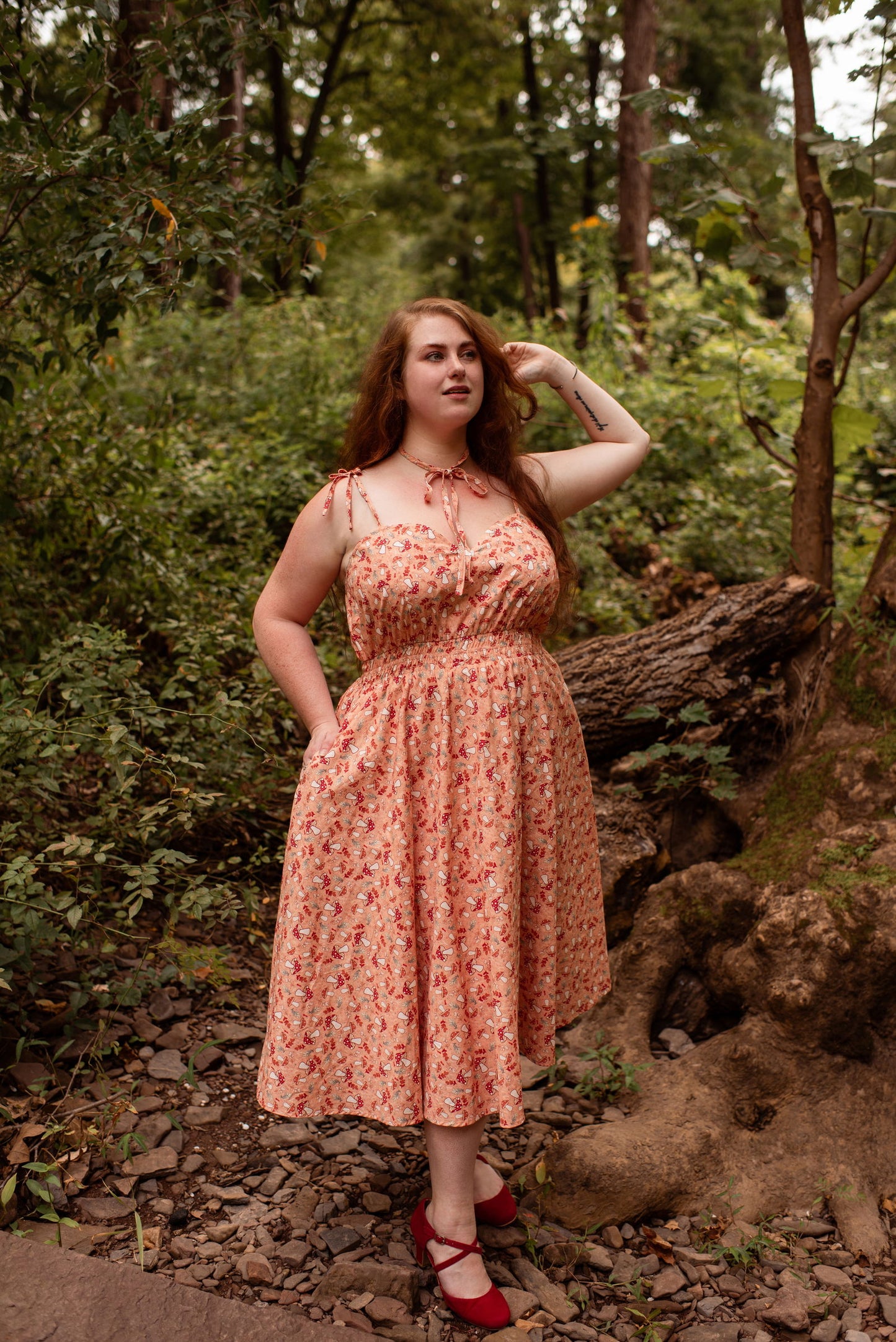 (Interest Check) Mushroom Picnic Dress (Coming September 15th) - Mochipan