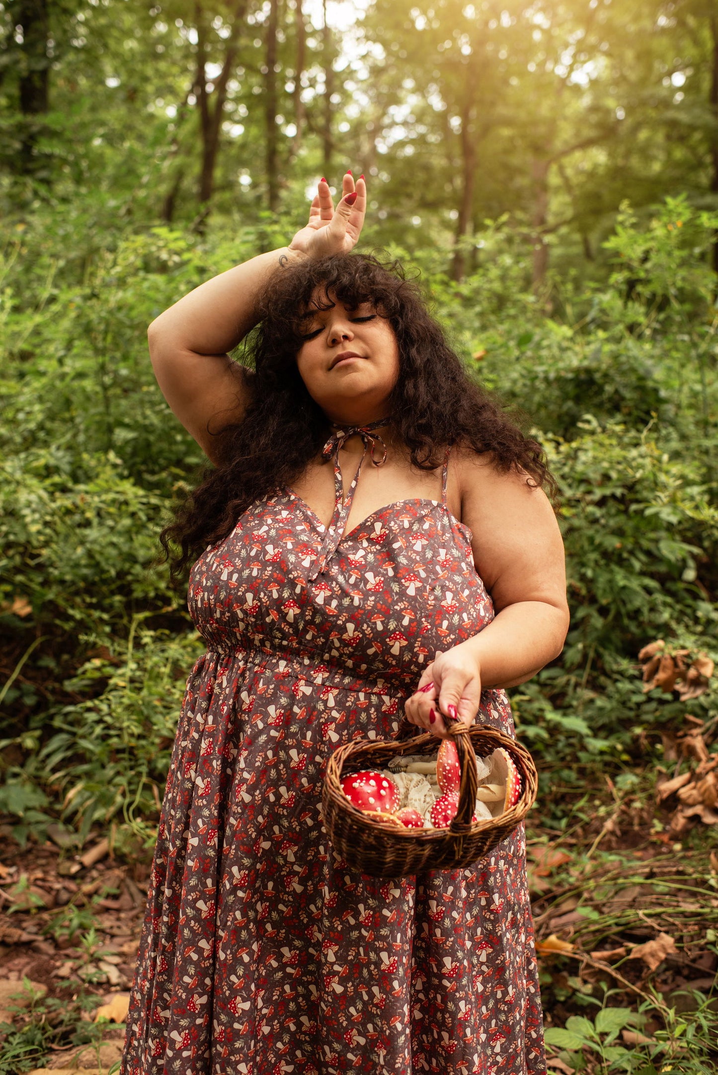 (Interest Check) Mushroom Picnic Dress (Coming September 15th) - Mochipan