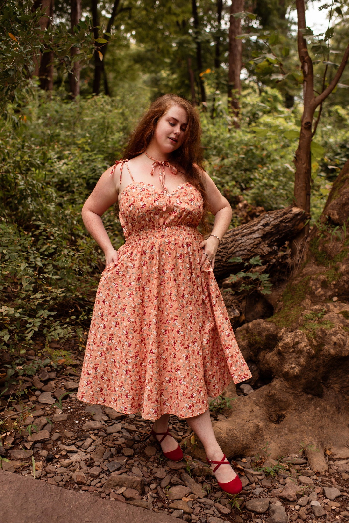 (Interest Check) Mushroom Picnic Dress (Coming September 15th) - Mochipan