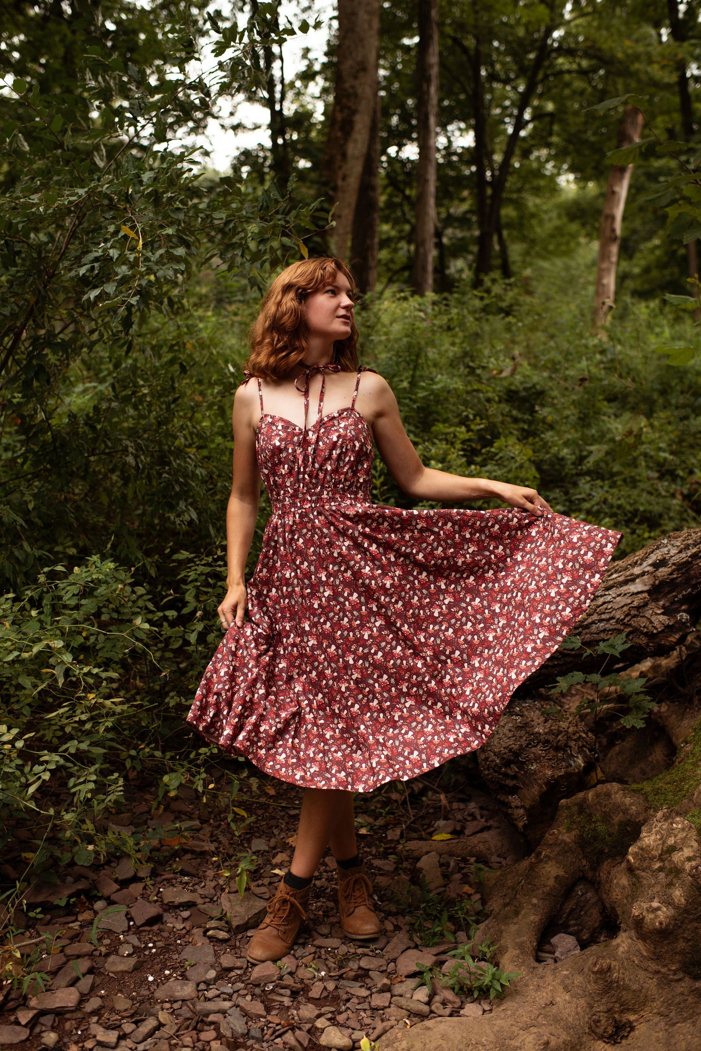 (Interest Check) Mushroom Picnic Dress (Coming September 15th) - Mochipan