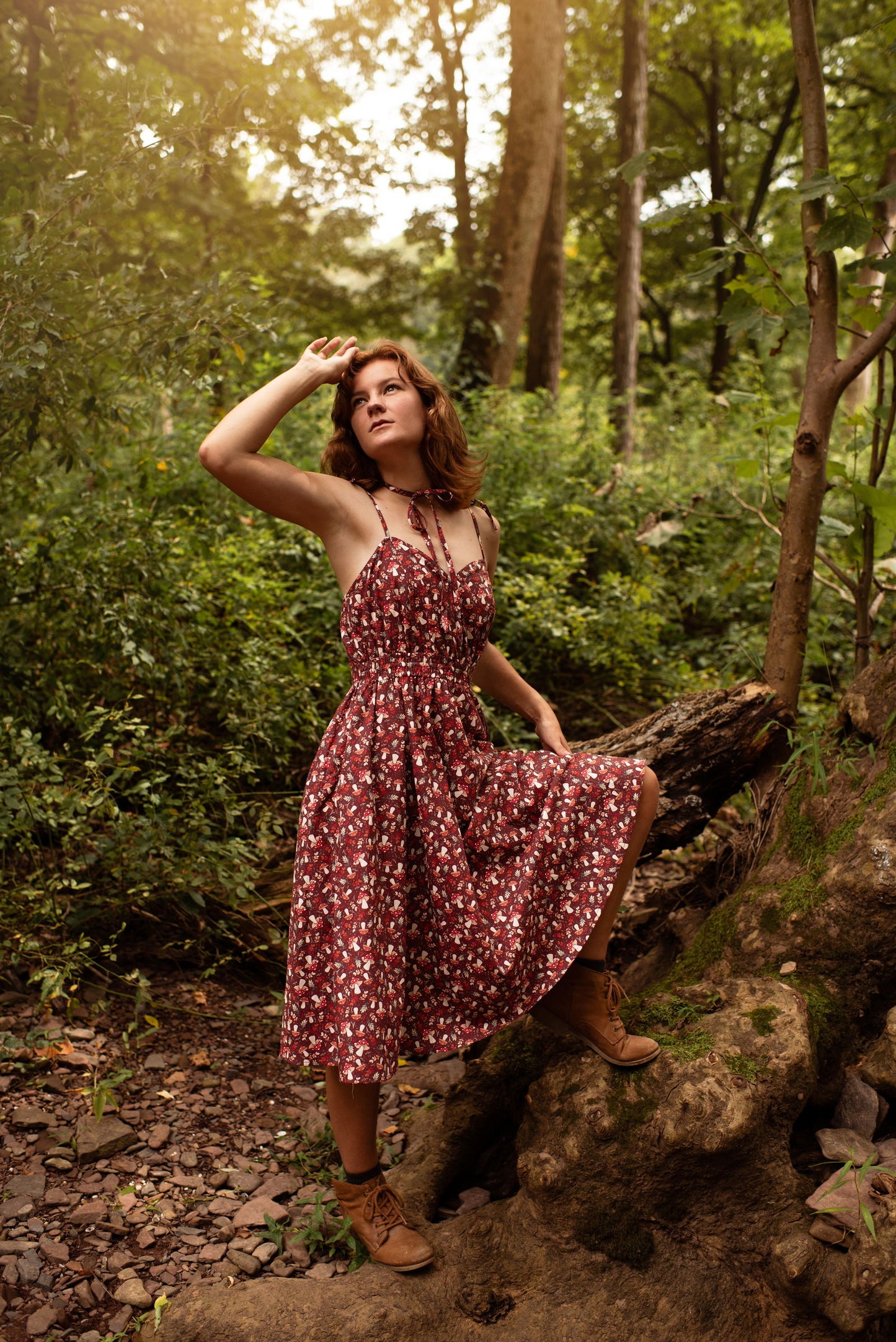 (Interest Check) Mushroom Picnic Dress (Coming September 15th) - Mochipan