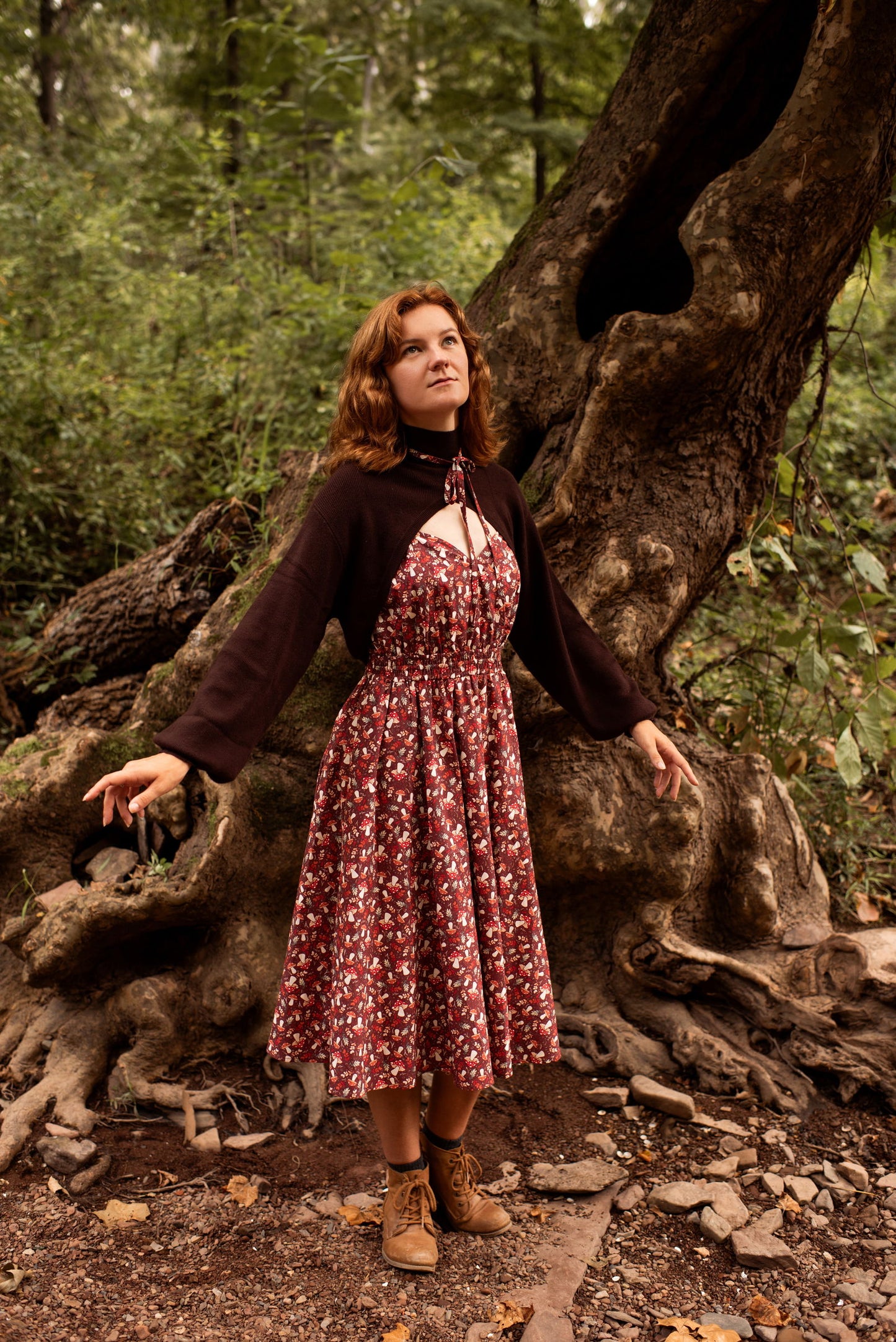 (Interest Check) Mushroom Picnic Dress (Coming September 15th) - Mochipan