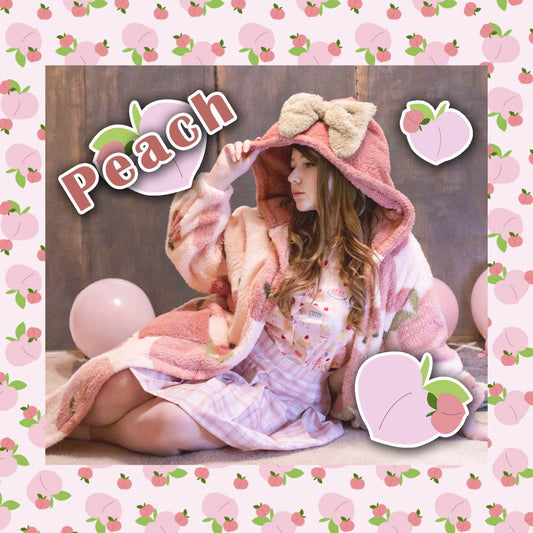 (Interest Check) Soft & Cozy Peach Robe - Mochipan