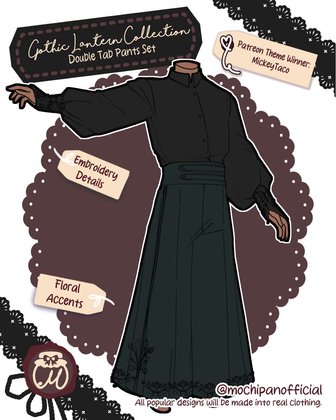 (Interest Check) Gothic Lantern Robe Set