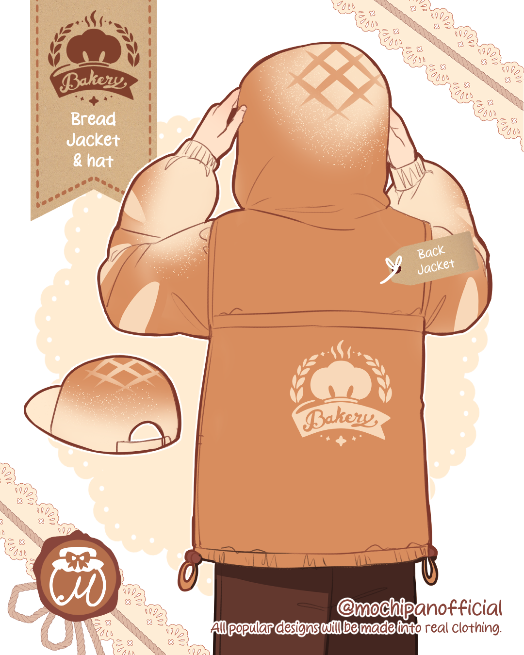 (Pre-Order CLOSED) Unisex Baguette Jacket (Estimated Shipping Dec 15th)