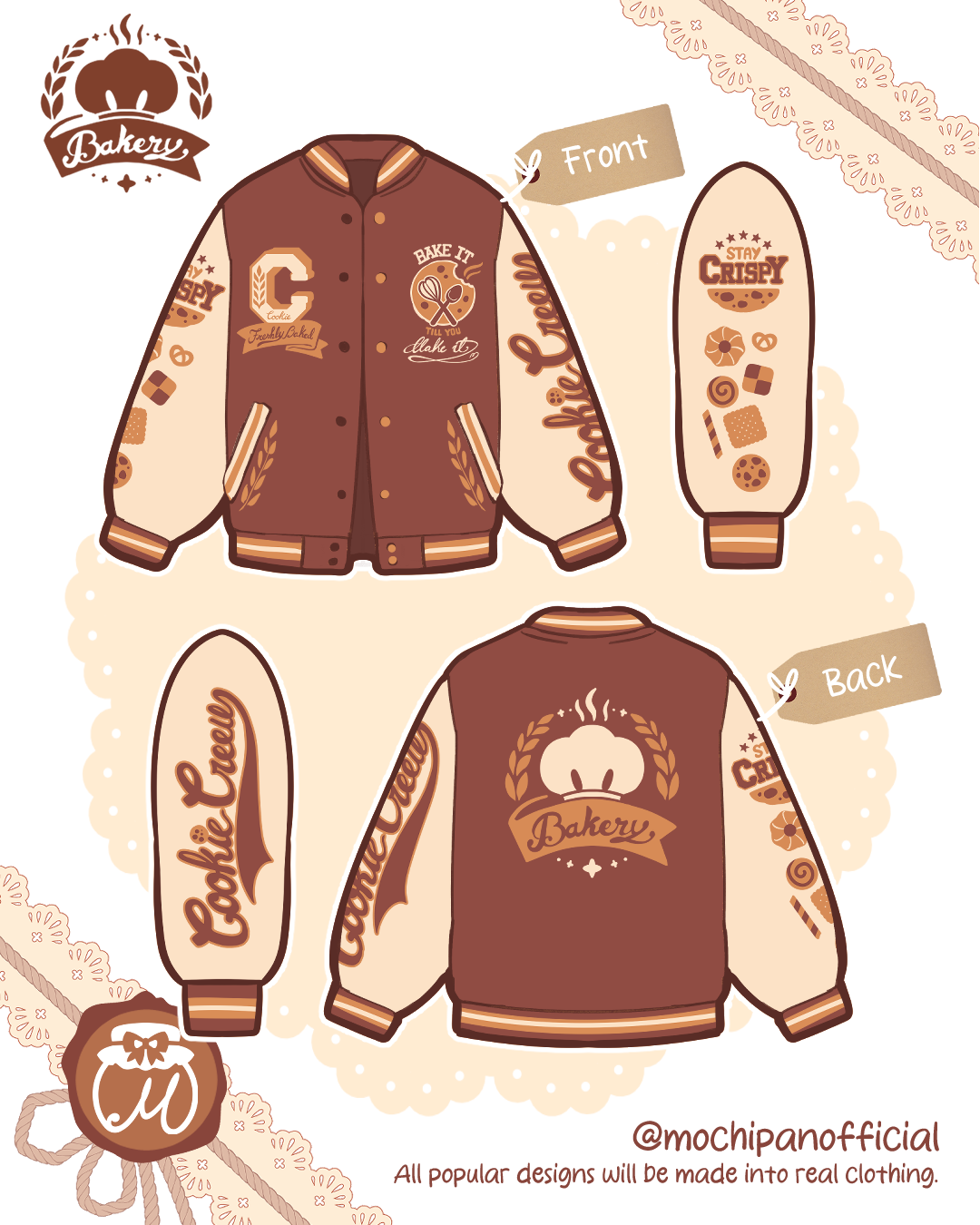 (Pre-Order CLOSED) Cookie Varsity Jacket (Estimated Shipping Dec 15th)