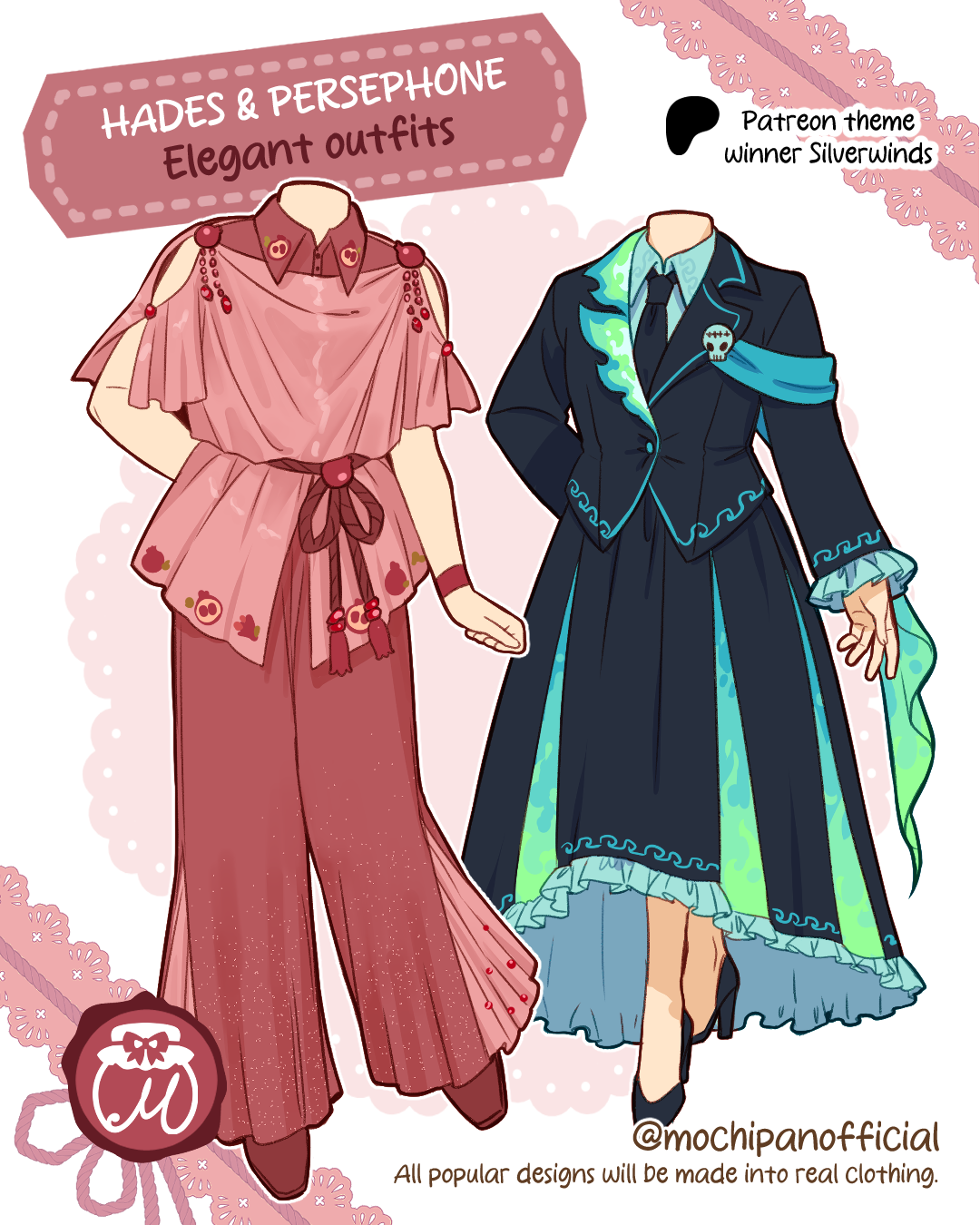 (Interest Check) Hades Suit Dress & Persephone Top & Pants