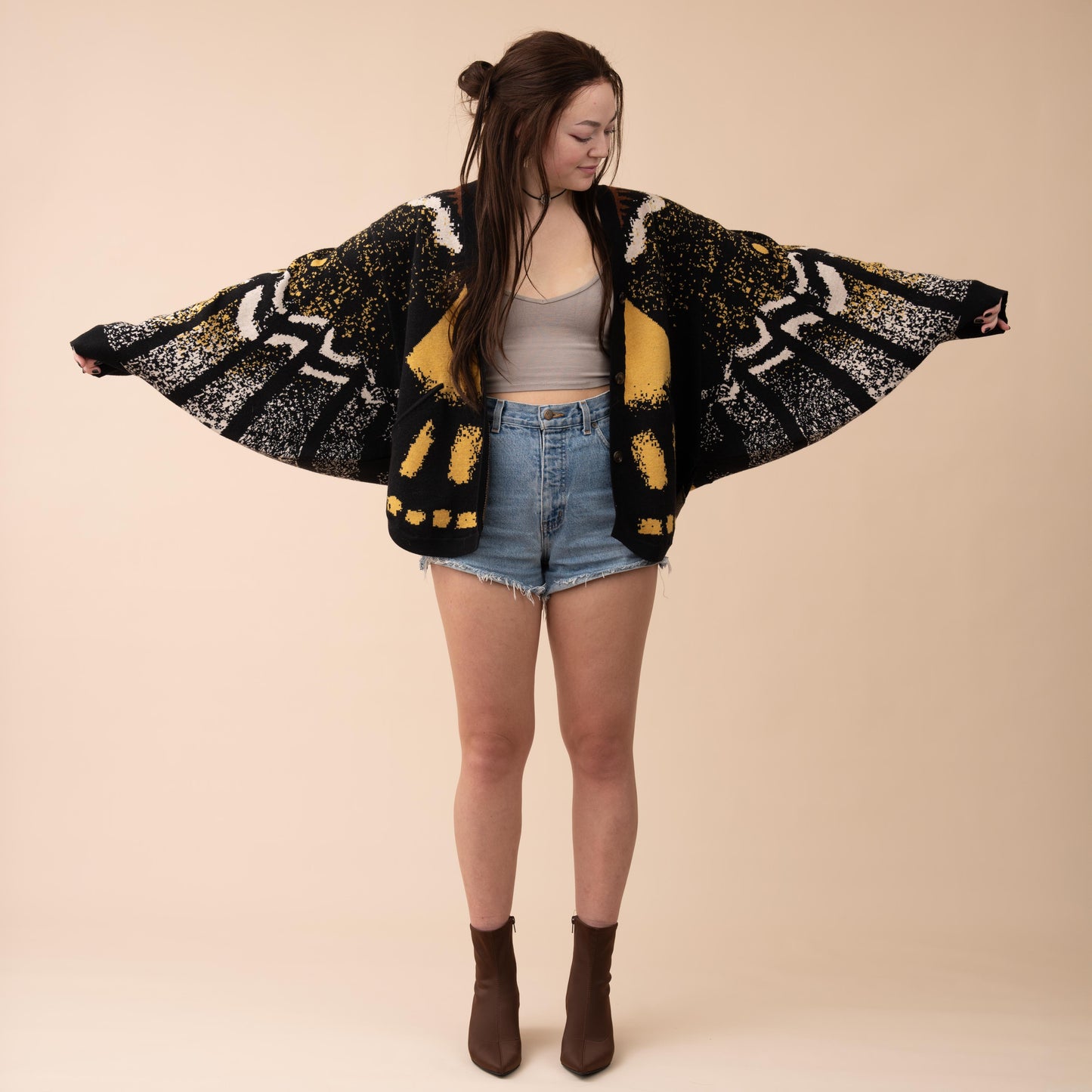 Death's Head Moth Cardigan (Next Restock in Oct-Nov 2025)