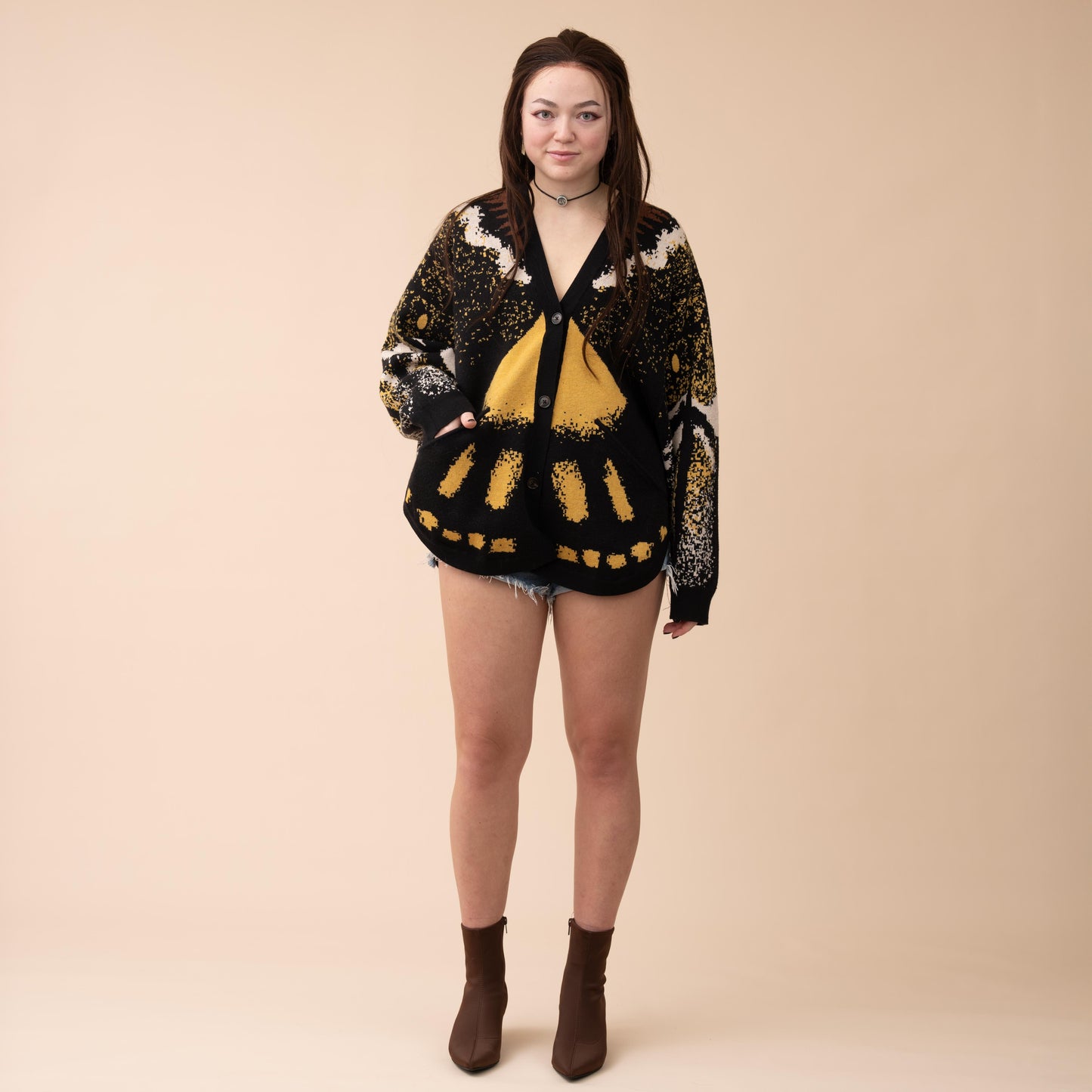Death's Head Moth Cardigan (Next Restock in Oct-Nov 2025)