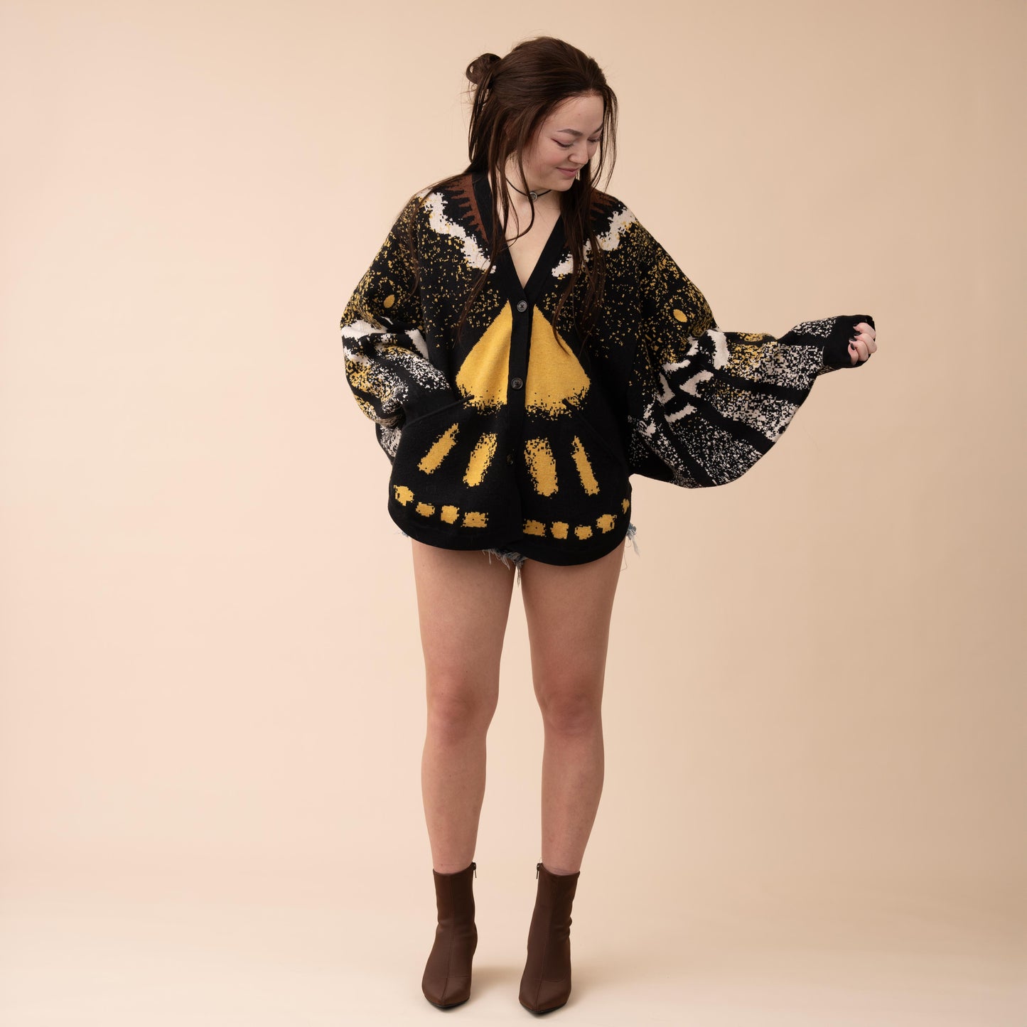 Death's Head Moth Cardigan (Next Restock in Oct-Nov 2025)