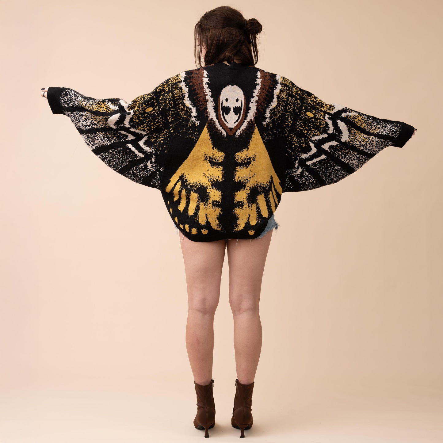 Death's Head Moth Cardigan (Next Restock in Oct-Nov 2025)