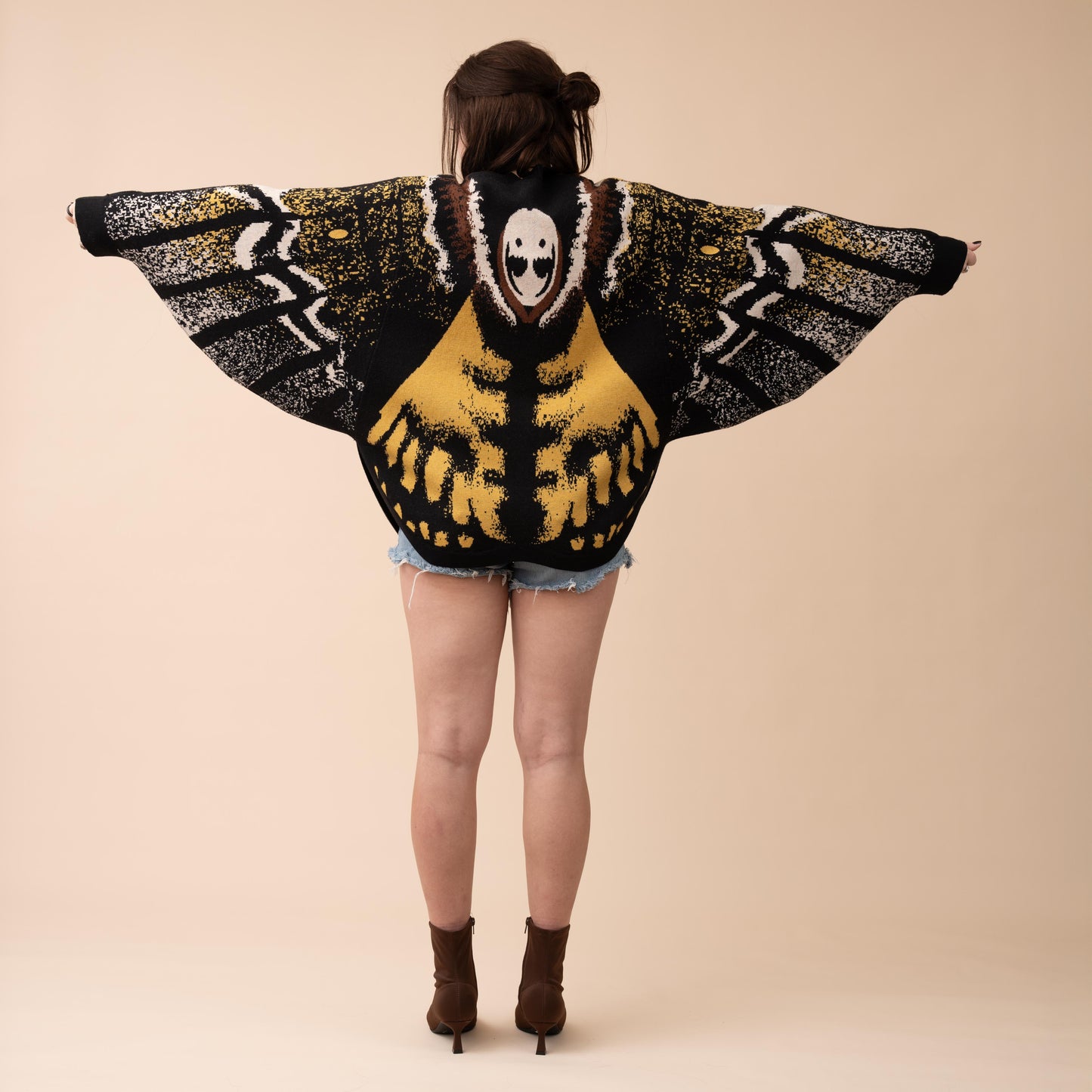 Death's Head Moth Cardigan (Next Restock in Oct-Nov 2025)