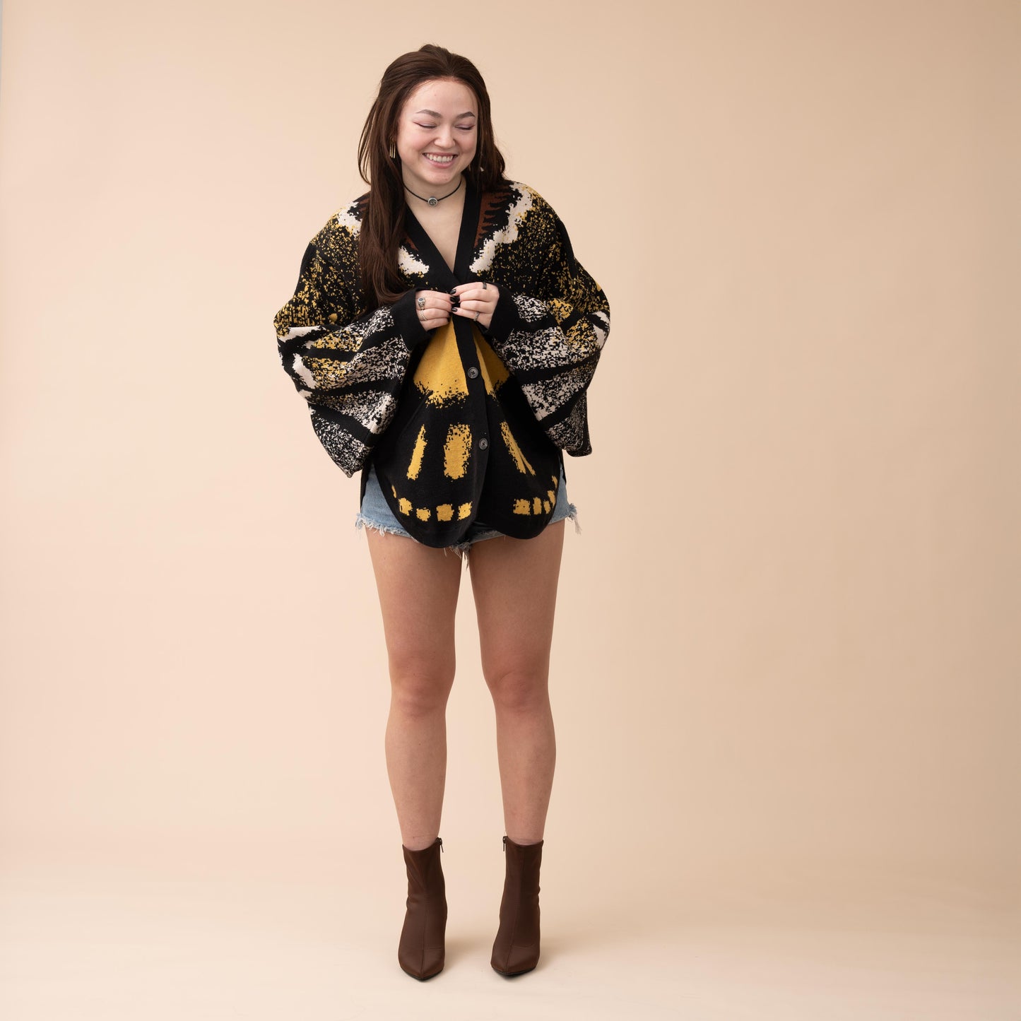Death's Head Moth Cardigan (Next Restock in Oct-Nov 2025)