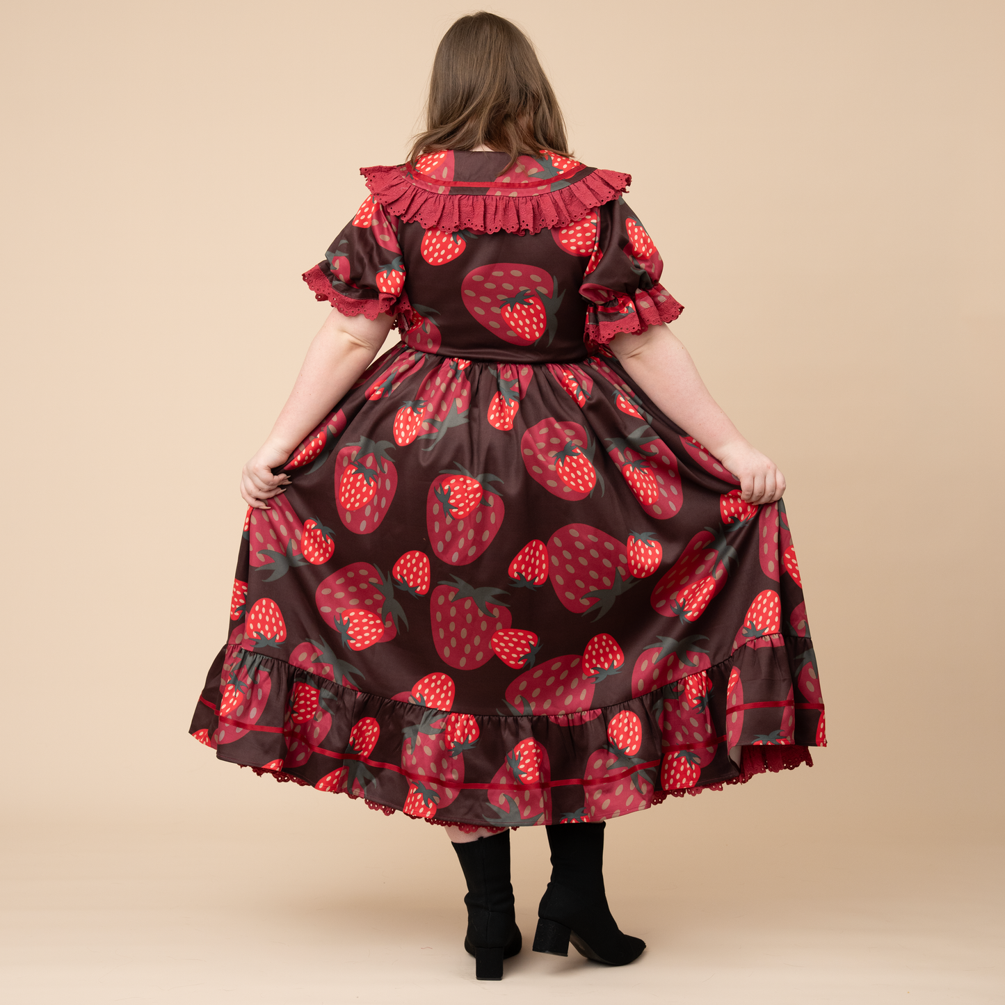 Chocolate Strawberry Cottage Dress