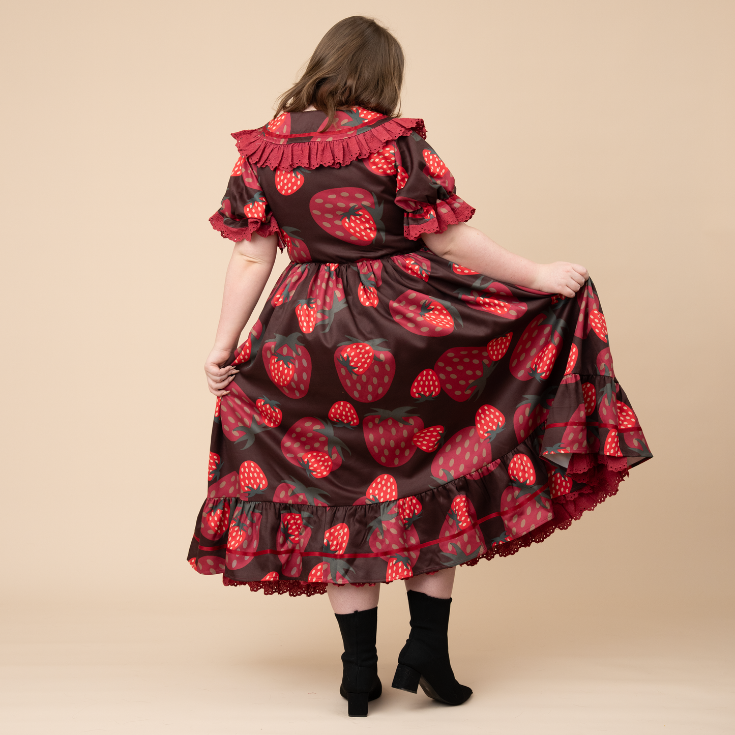 Chocolate Strawberry Cottage Dress