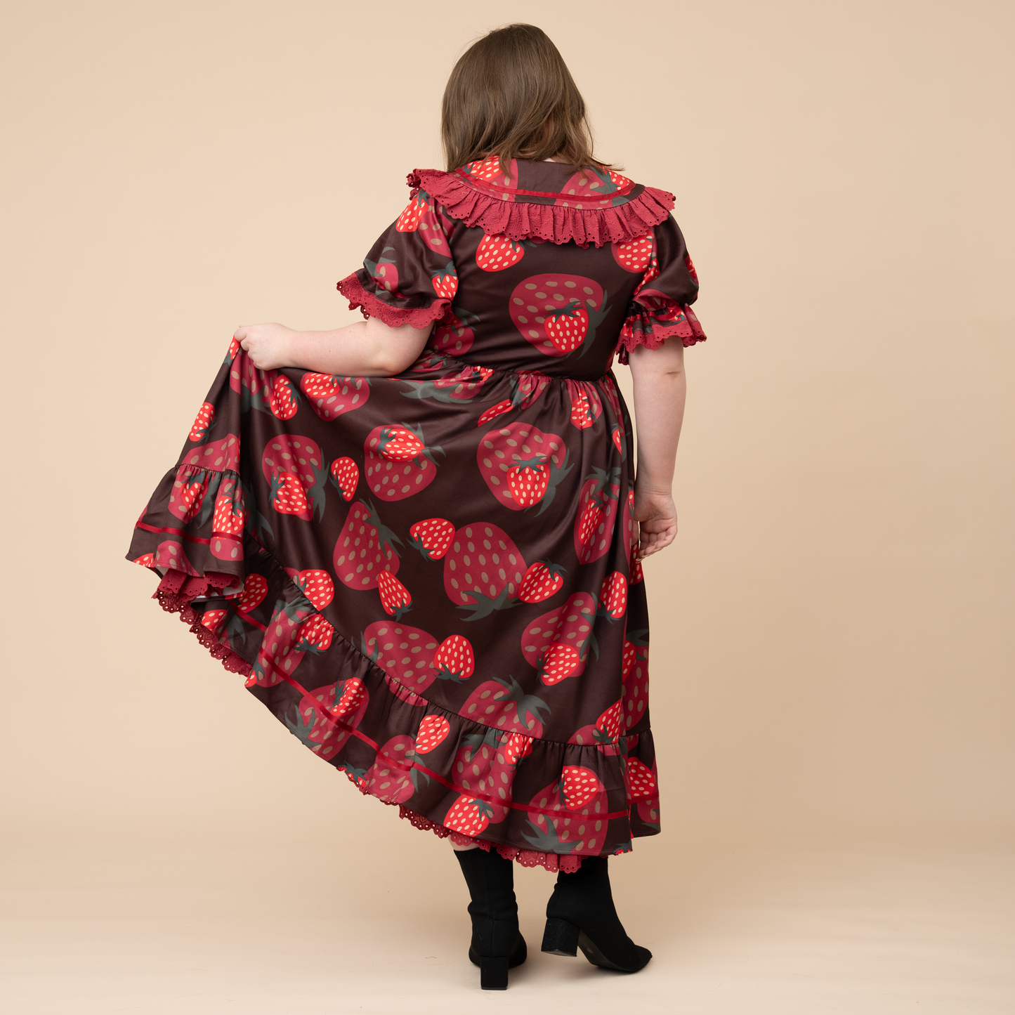 Chocolate Strawberry Cottage Dress