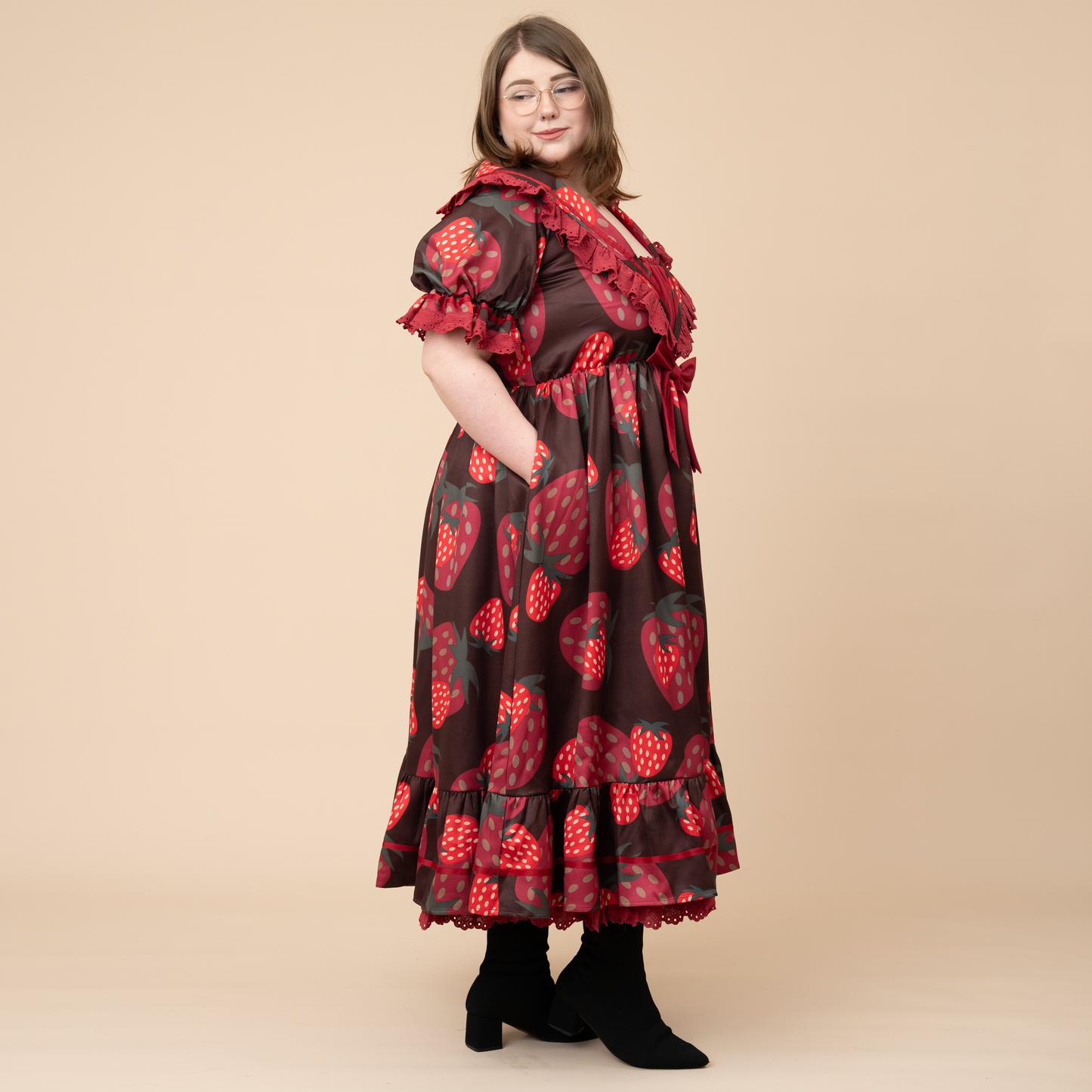 Chocolate Strawberry Cottage Dress