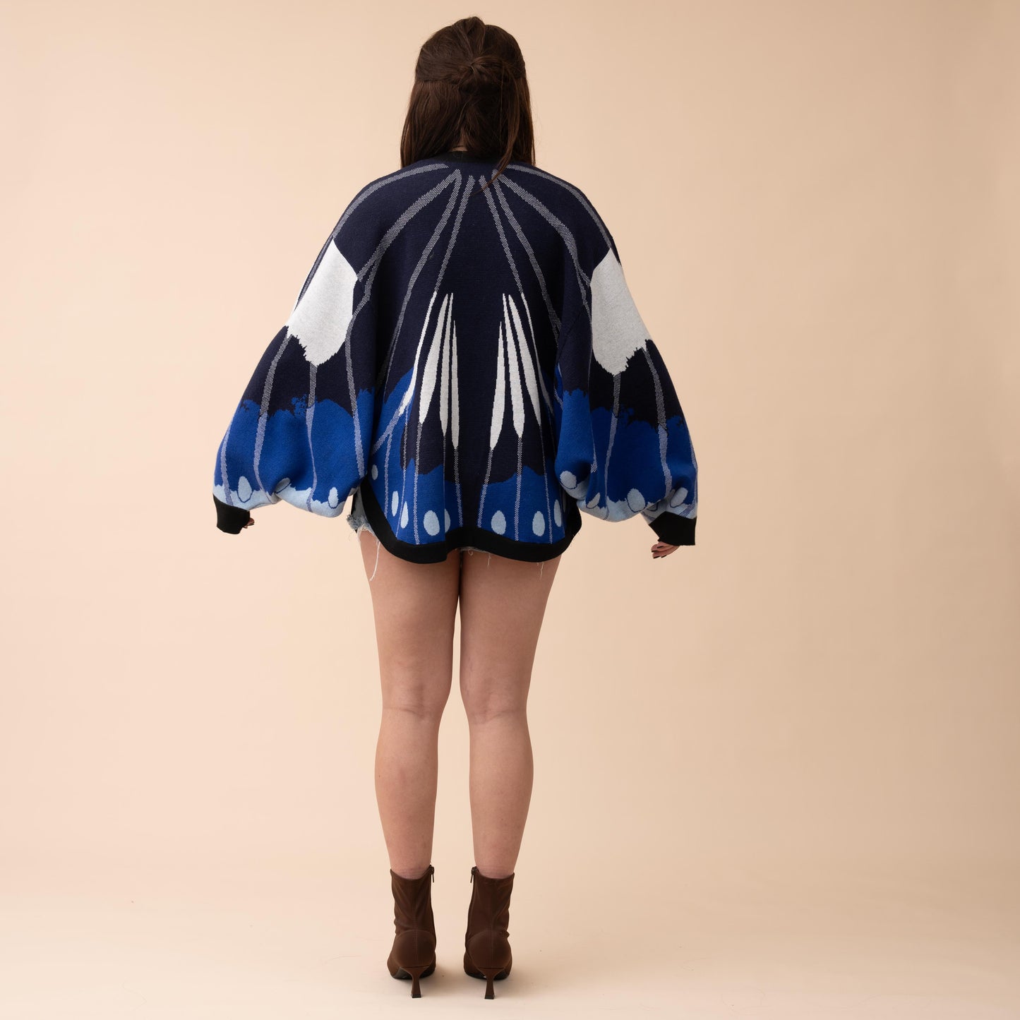 Magpie Crow Butterfly Cardigan