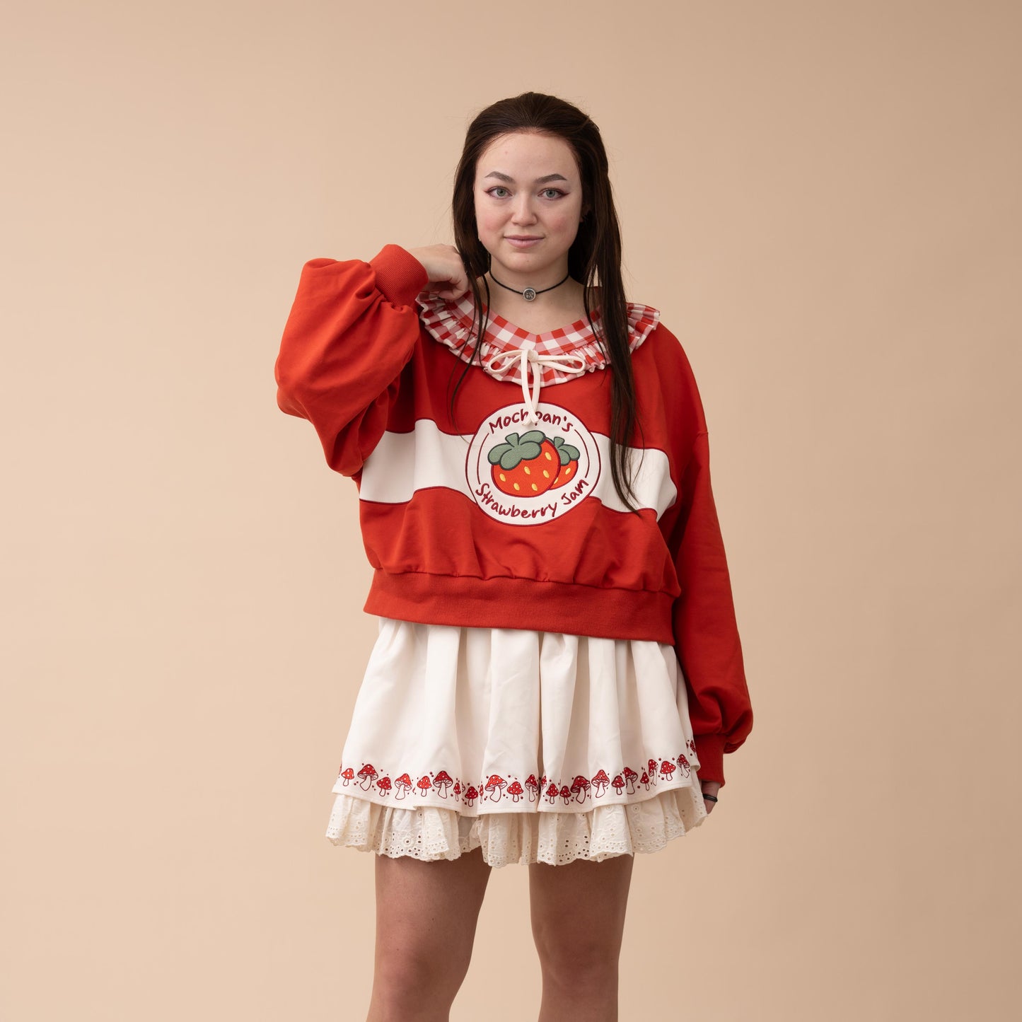 Cropped Strawberry Jam Sweater