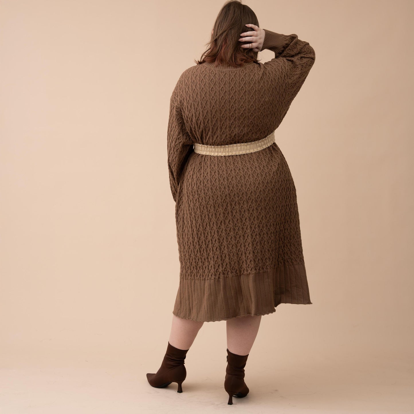 Oversized Knit Sweater Dress