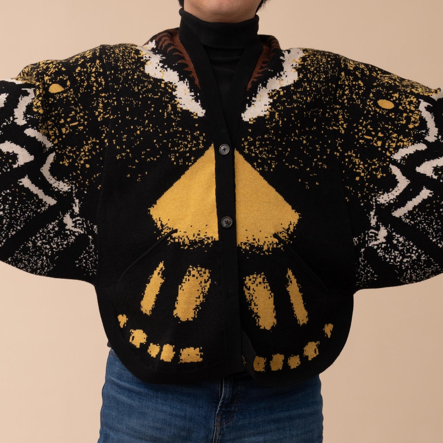 Death's Head Moth Cardigan (Next Restock in Oct-Nov 2025)
