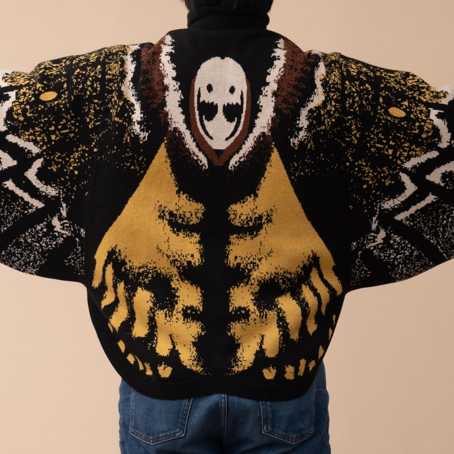 Death's Head Moth Cardigan (Next Restock in Oct-Nov 2025)
