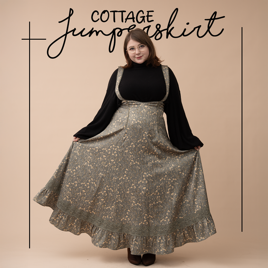 Cottage Jumperskirt in Green