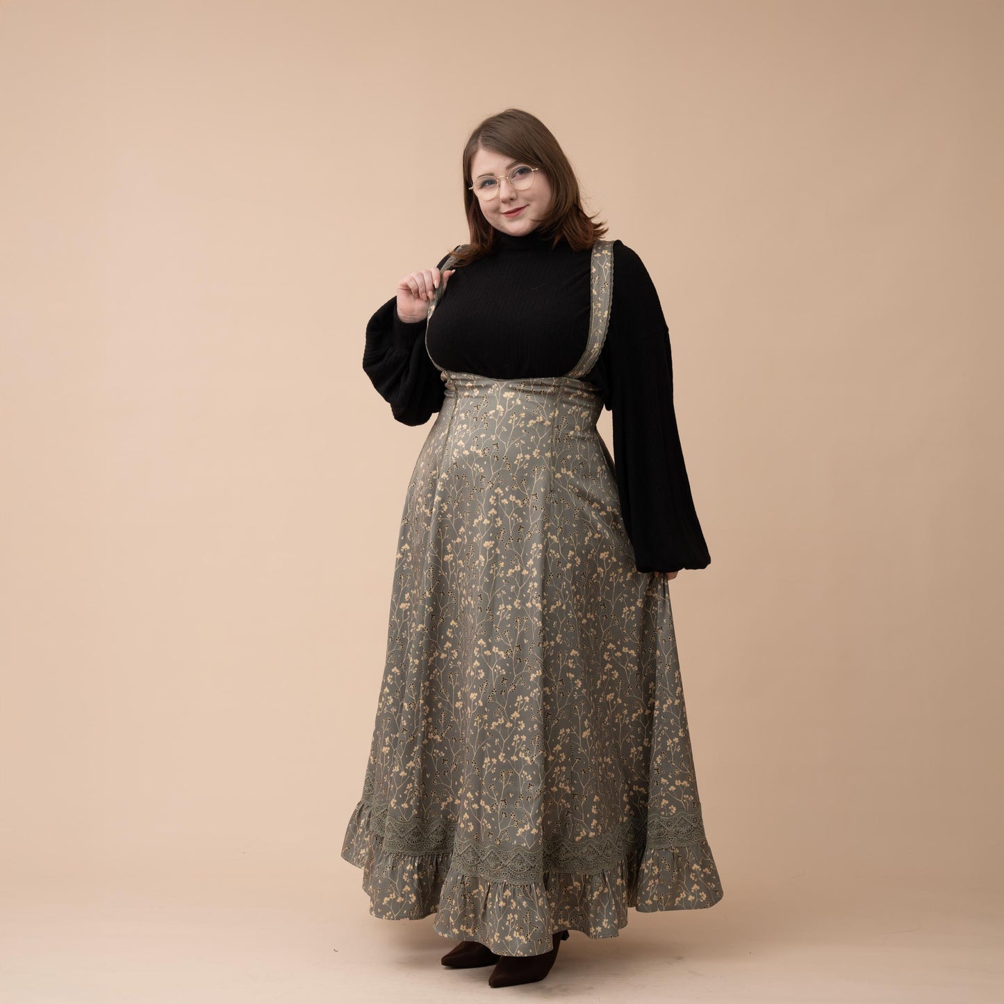Cottage Jumperskirt in Green
