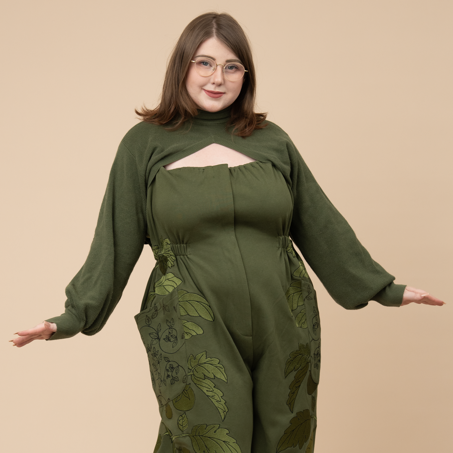 Evergreen "Shirtless Sleeves" Shrug