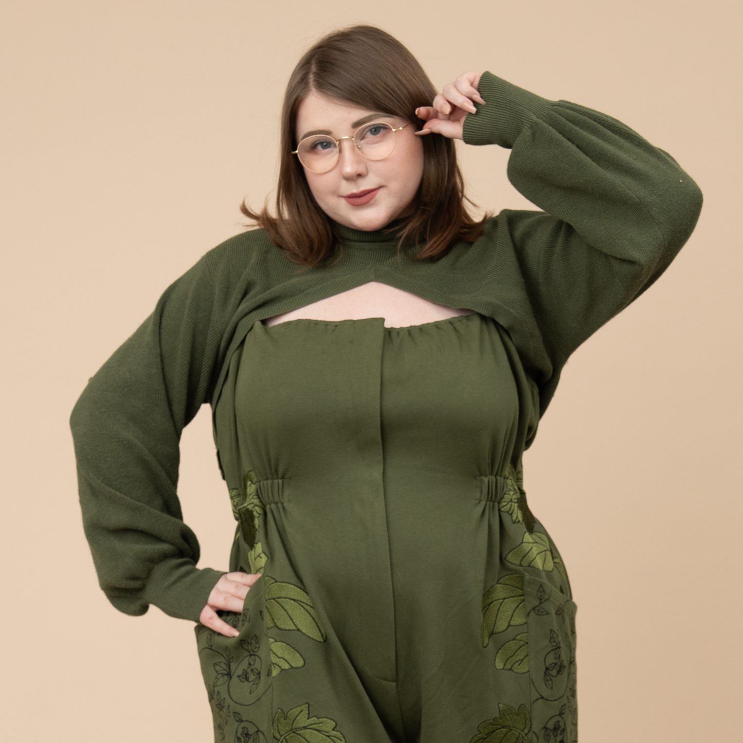 Evergreen "Shirtless Sleeves" Shrug