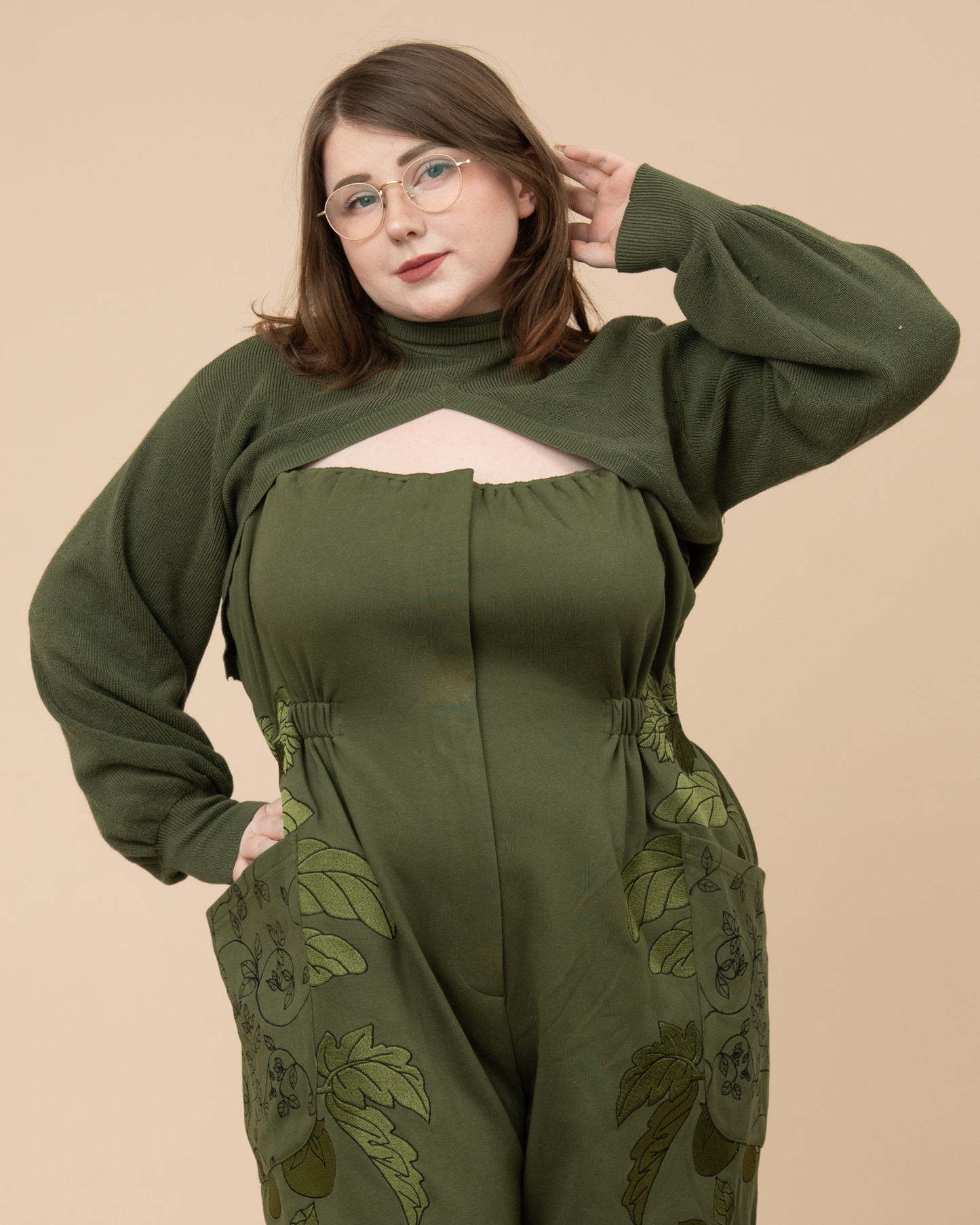 Evergreen "Shirtless Sleeves" Shrug