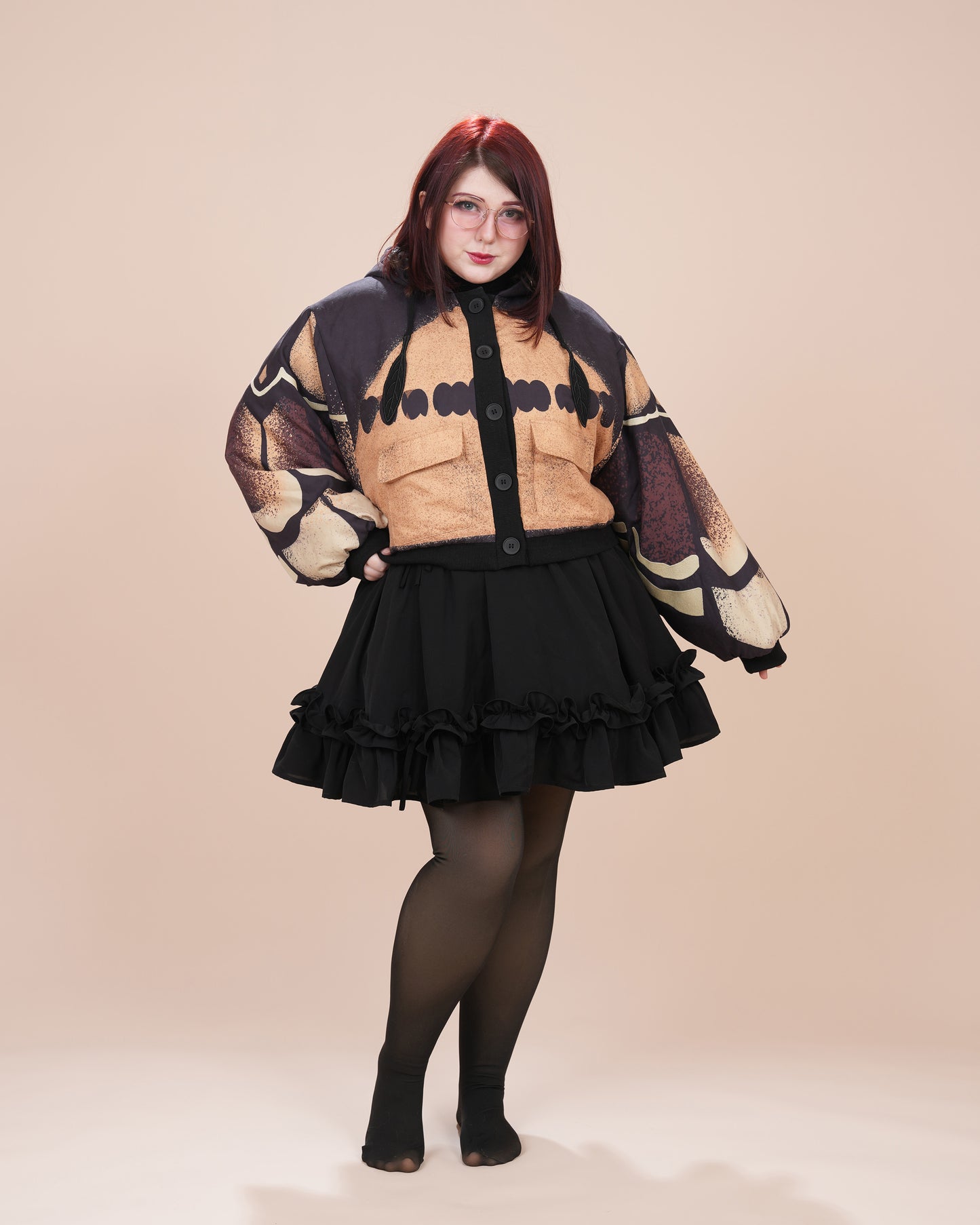 (Pre-Order CLOSED) Death's Head Moth Cropped Jacket (ESD April 30th - May 15th, 2026)