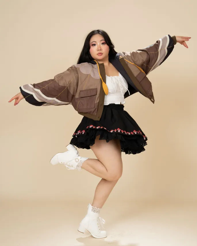 Pre-Order CLOSES May 22nd) Peacock Moth Cropped Jacket (ESD