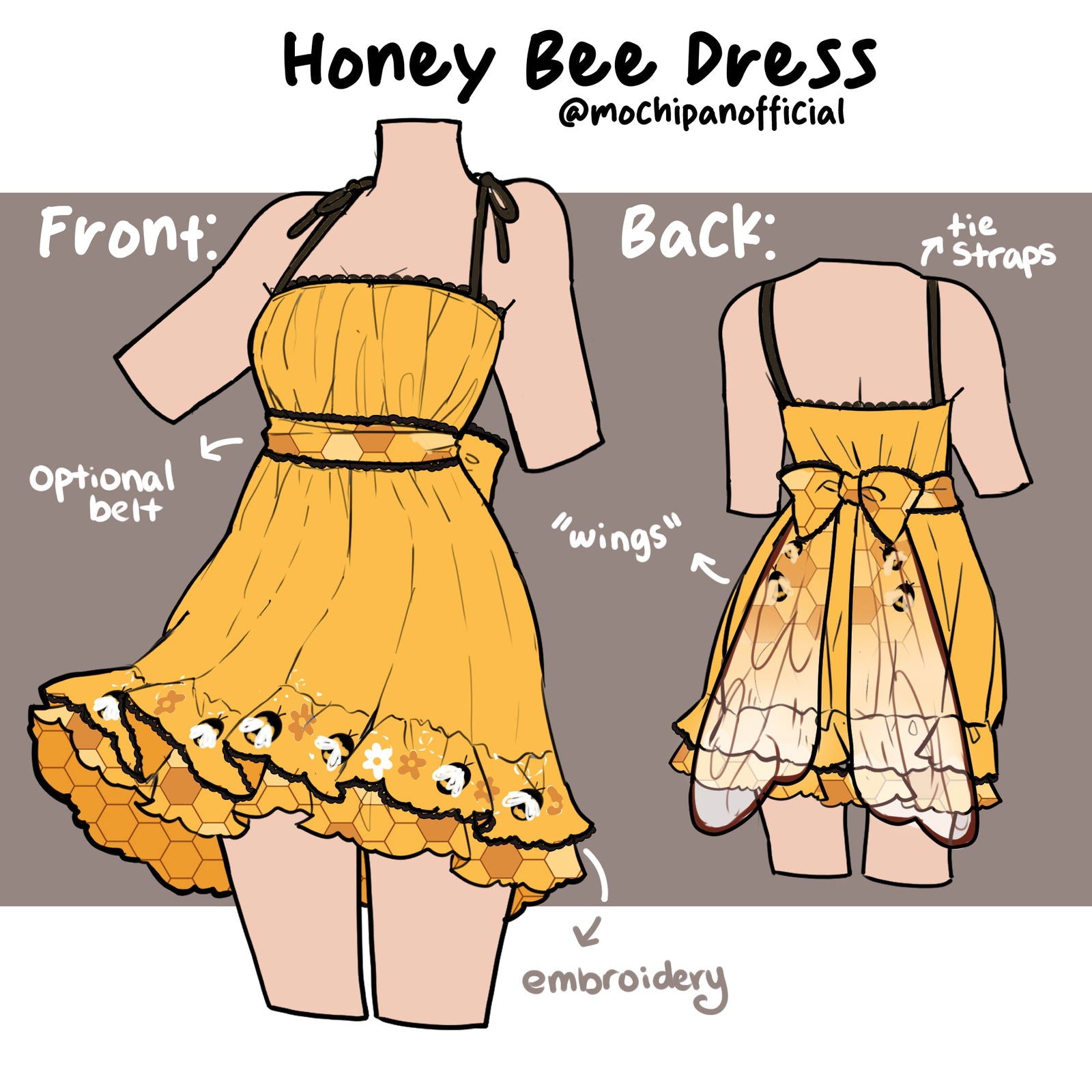 (Pre-Sample Pre-Order) Honey Bee Dress