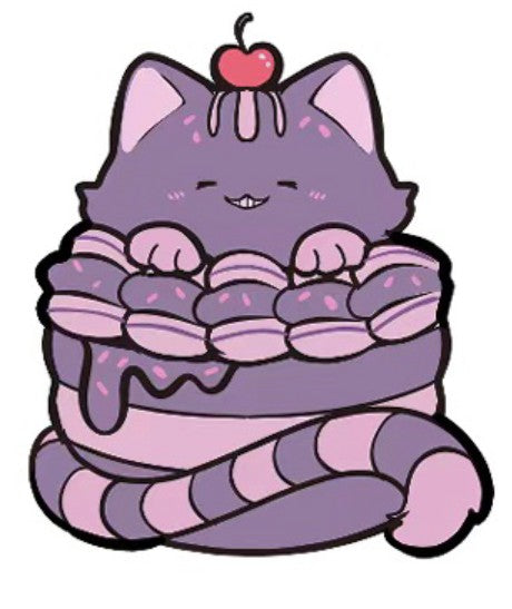 Purple Cheshire Cat Pin