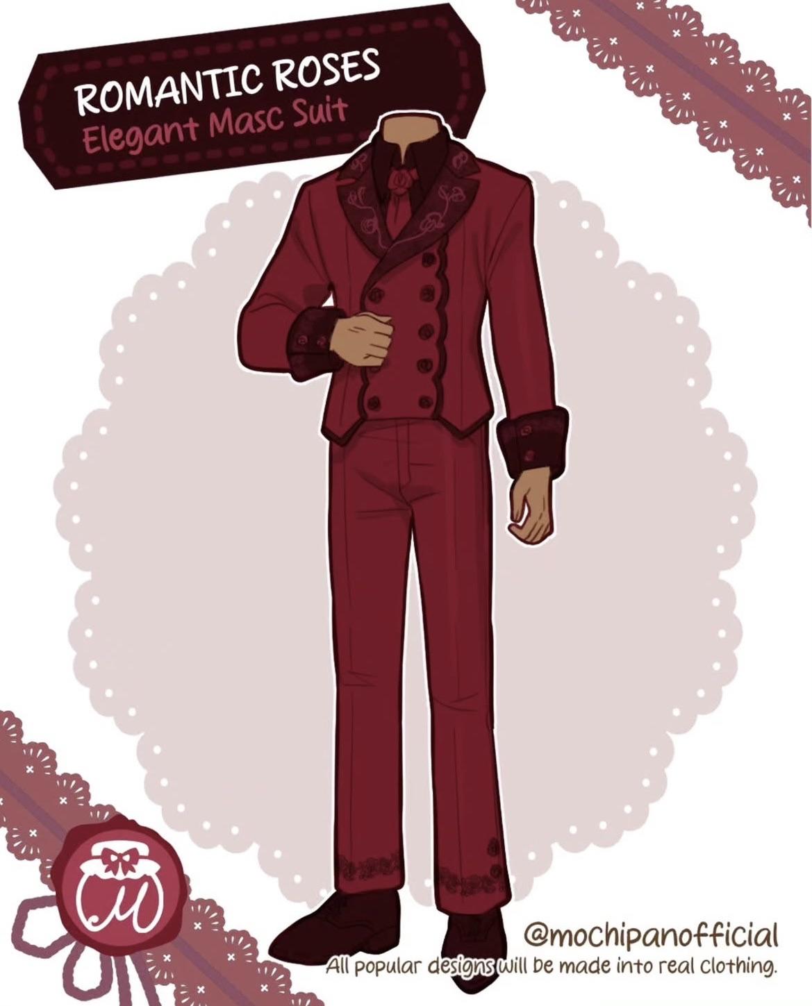 (Interest Check) Romantic Roses Suit Set