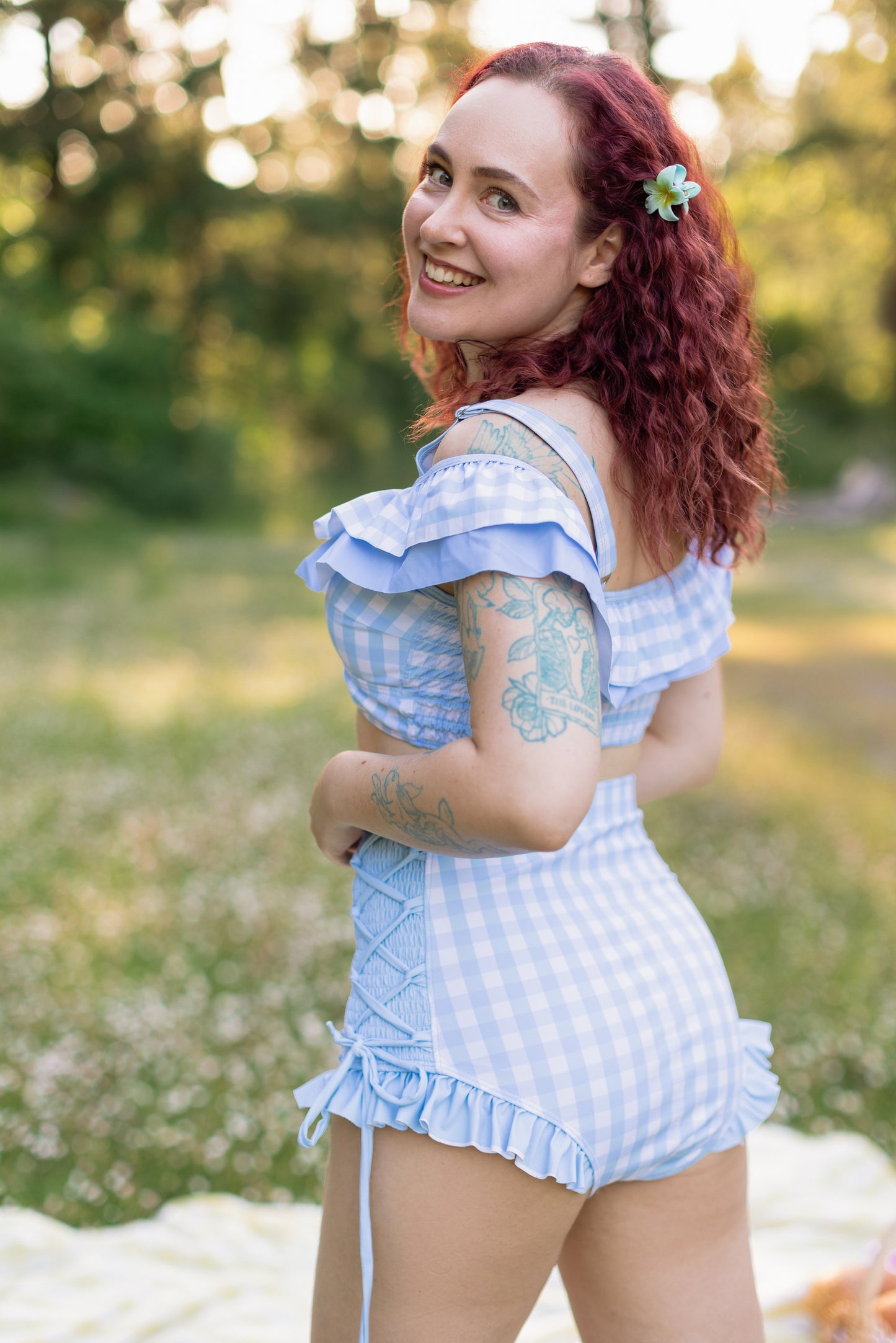 Shibuya's Blue Gingham Bikini