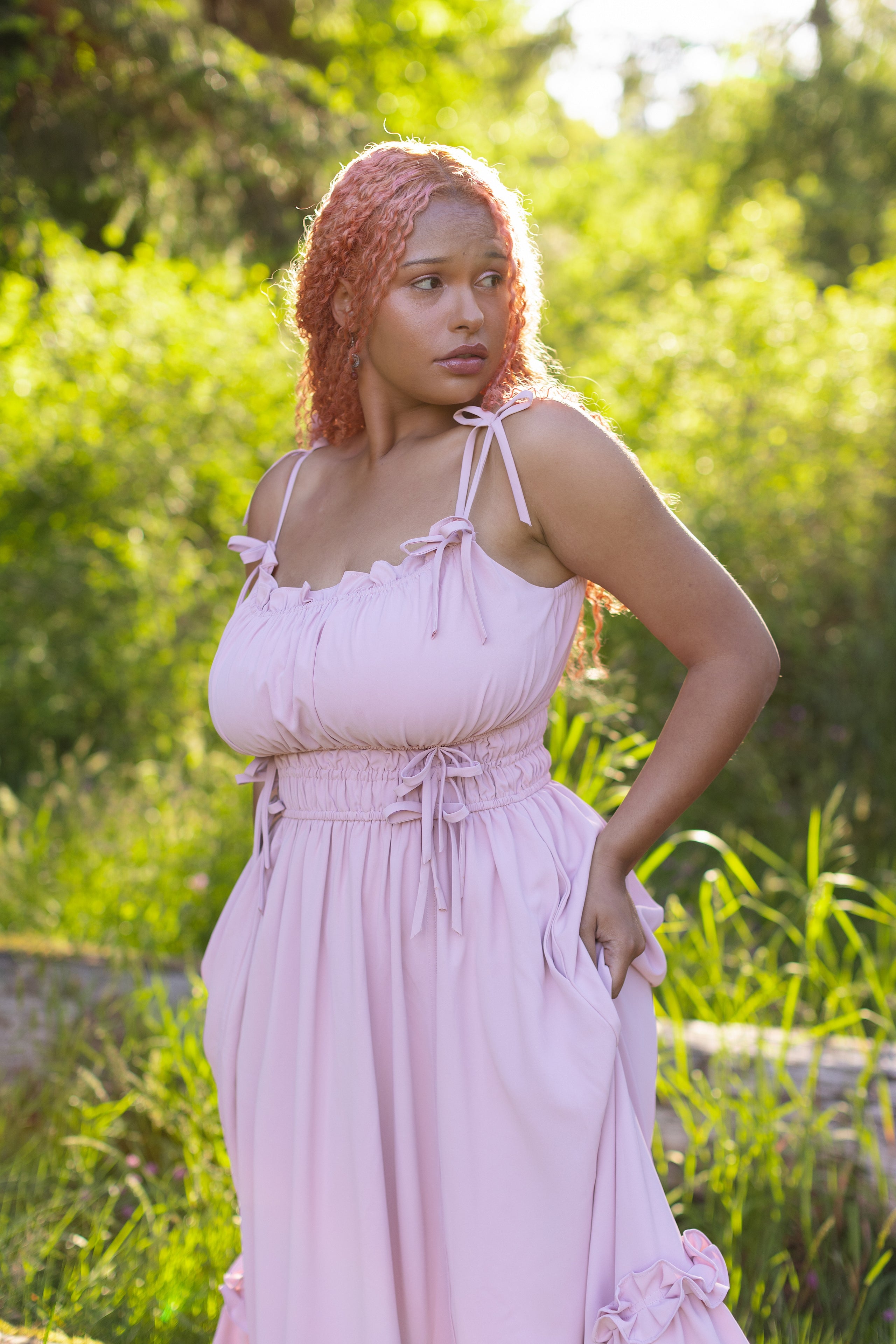 Fleur Dress in Dusty Peony – Mochipan