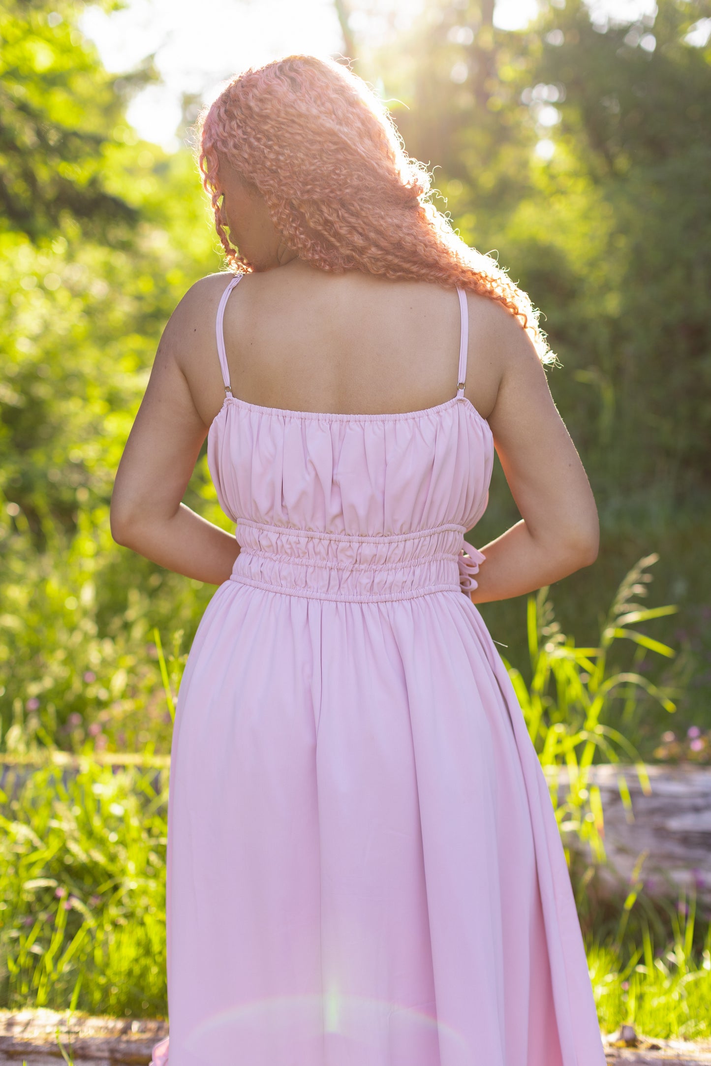 Fleur Dress in Dusty Peony
