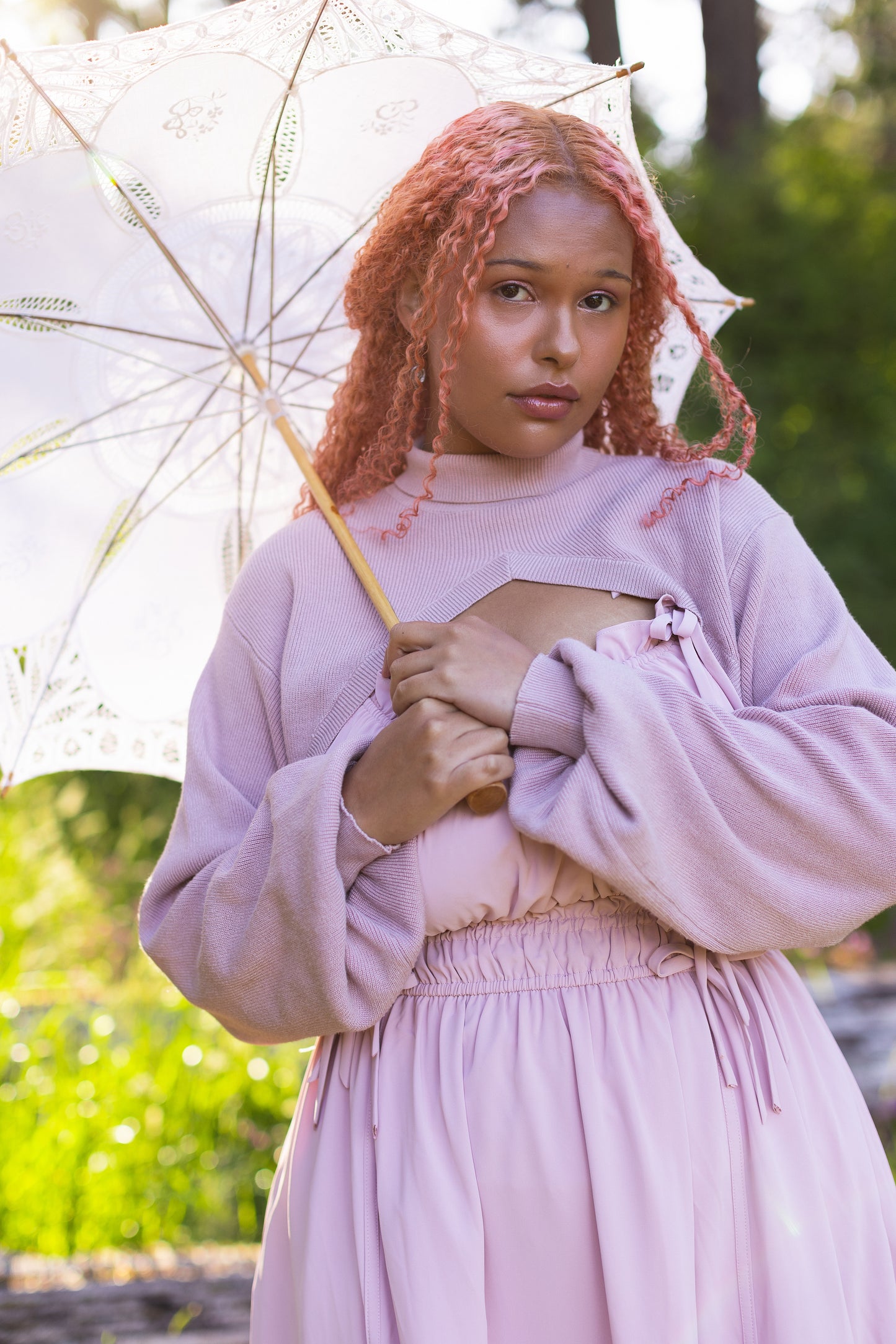 Fleur Dress in Dusty Peony