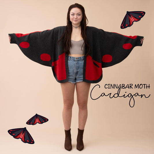 (Pre-Order Round #2) Cinnabar Moth Cardigan (Estimated Shipping November 20th)