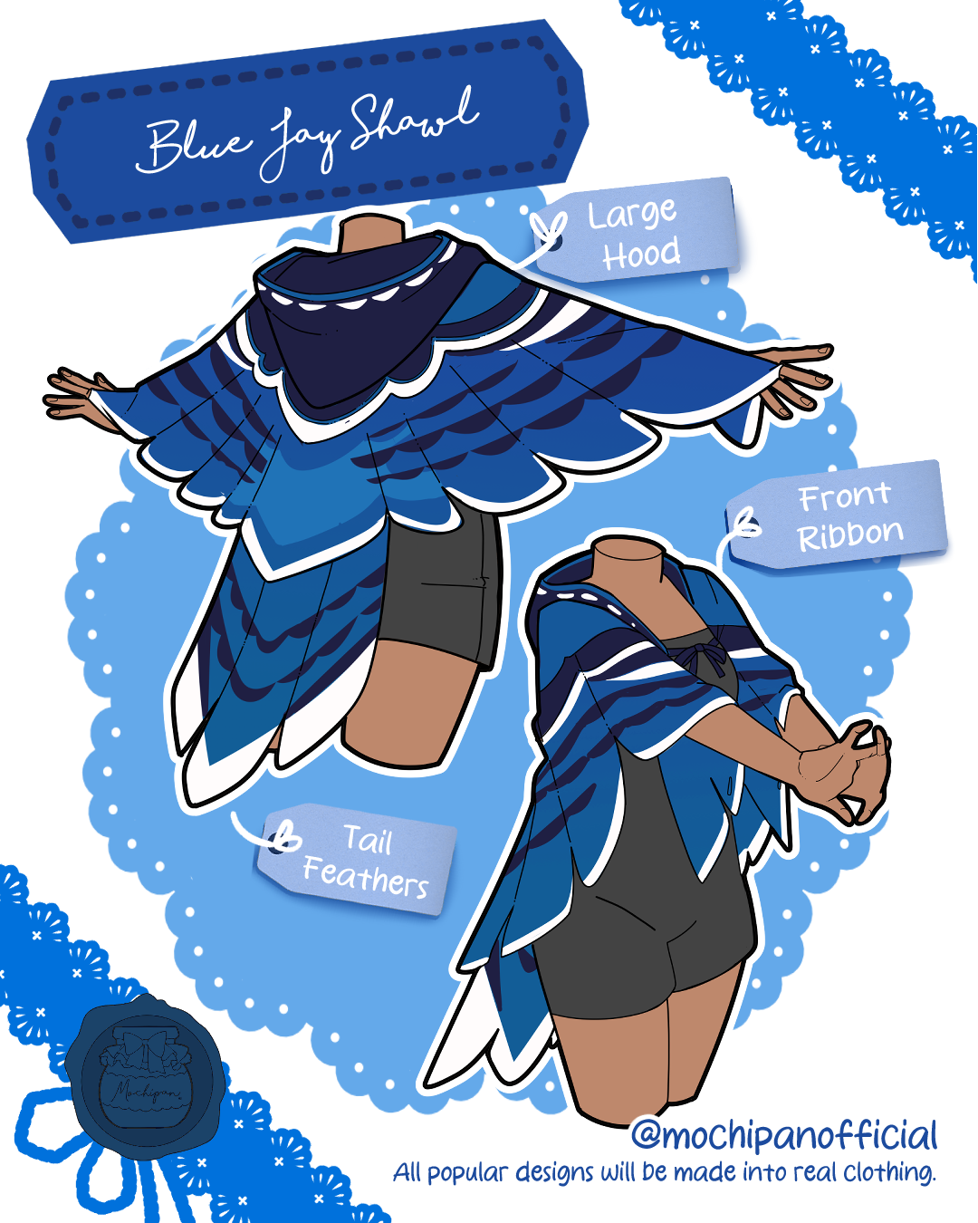 (Interest Check) Blue Jay Shawl